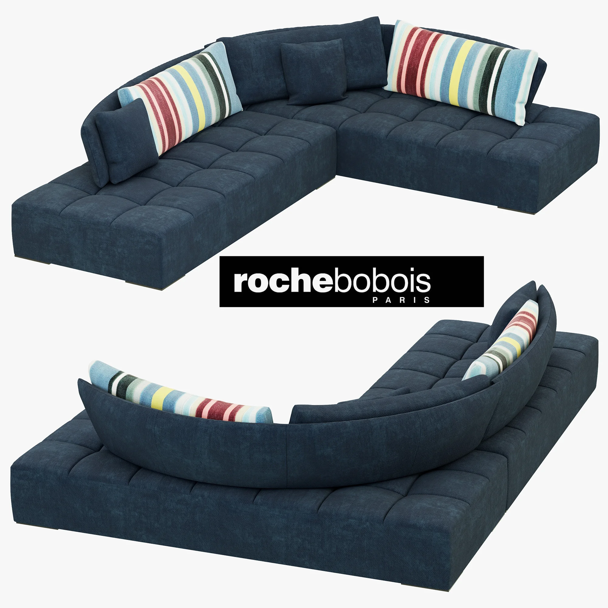 Roche Bobois CALANQUE CORNER COMPOSITION — 3D model preview 2