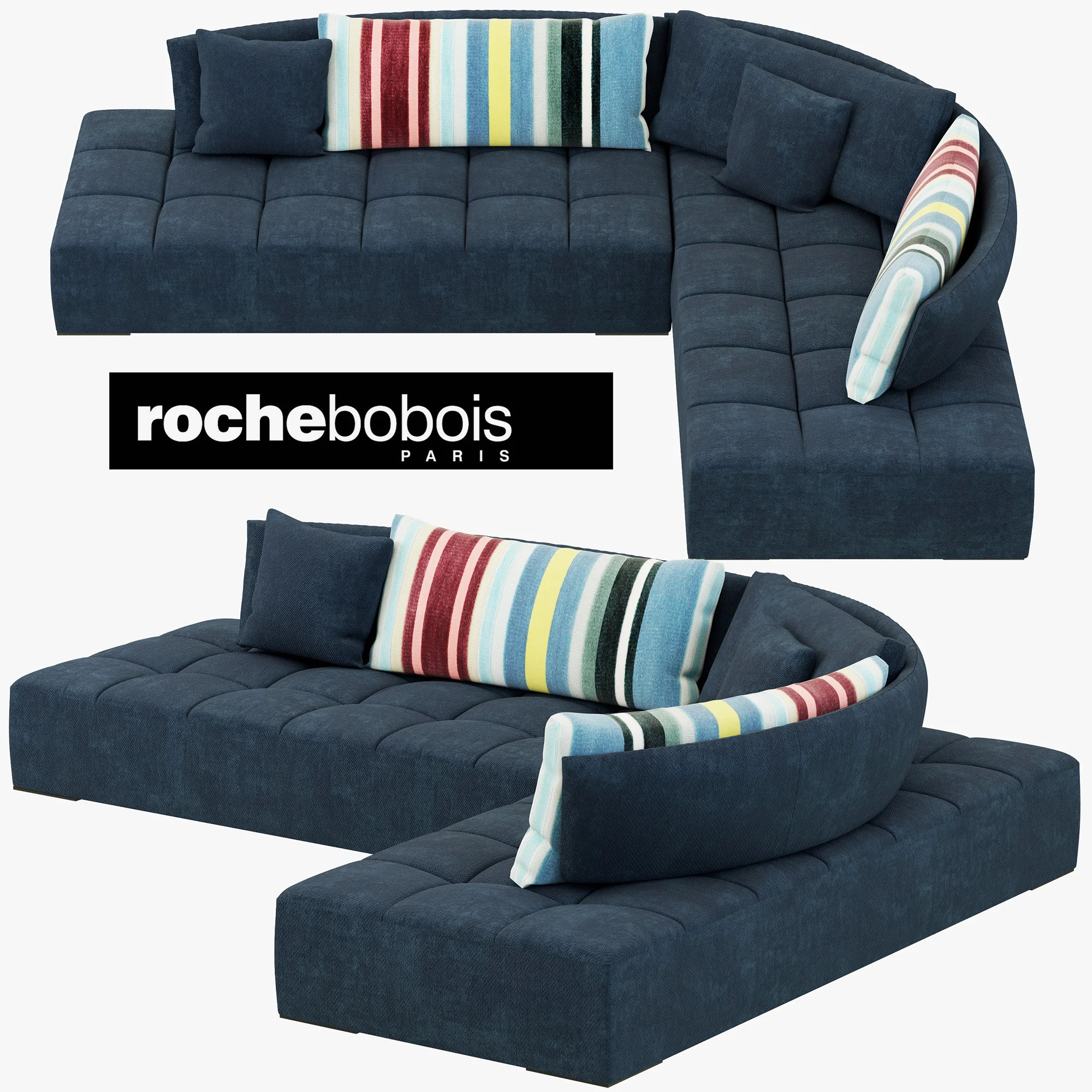 Roche Bobois CALANQUE CORNER COMPOSITION — 3D model preview 8