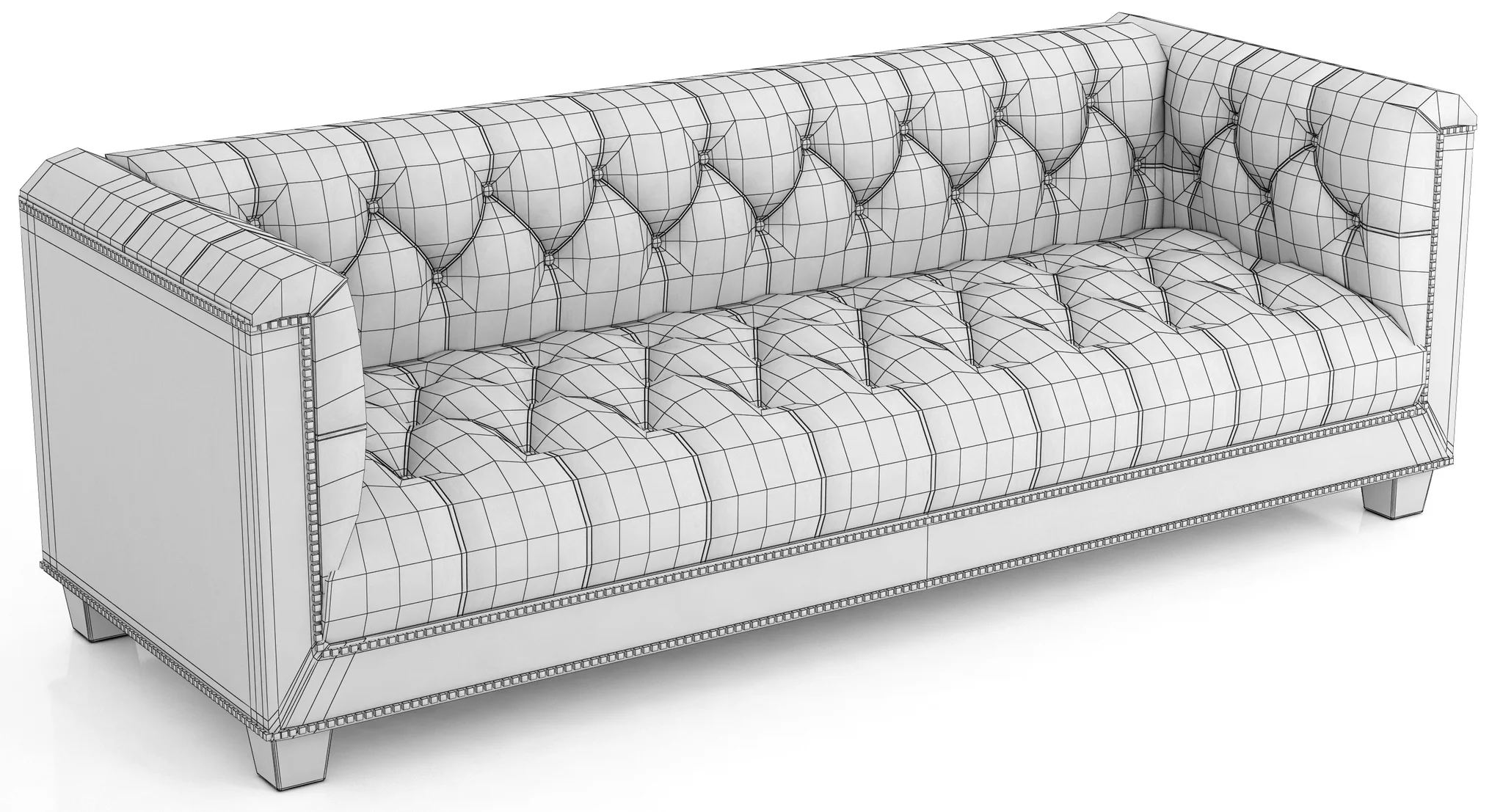 Bernhardt Paxton Sofa — 3D model preview 9