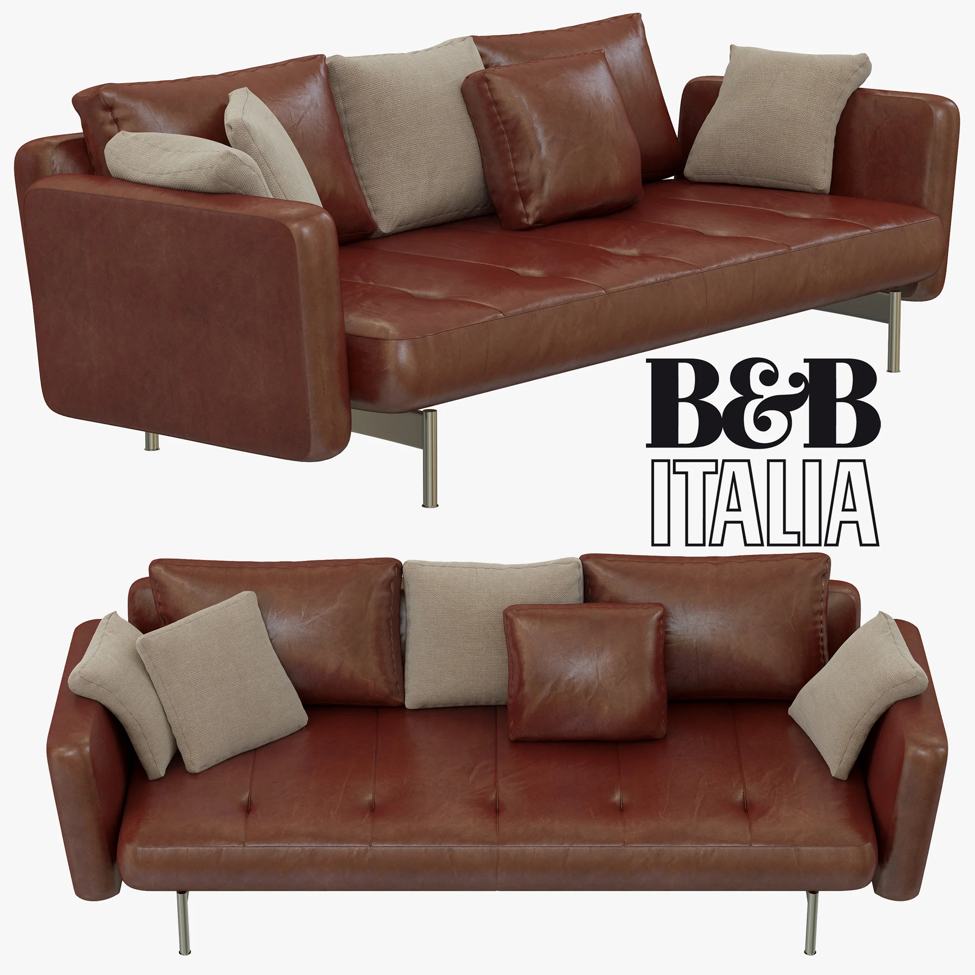 B&B Italia SAKE 2 — 3D model preview 2