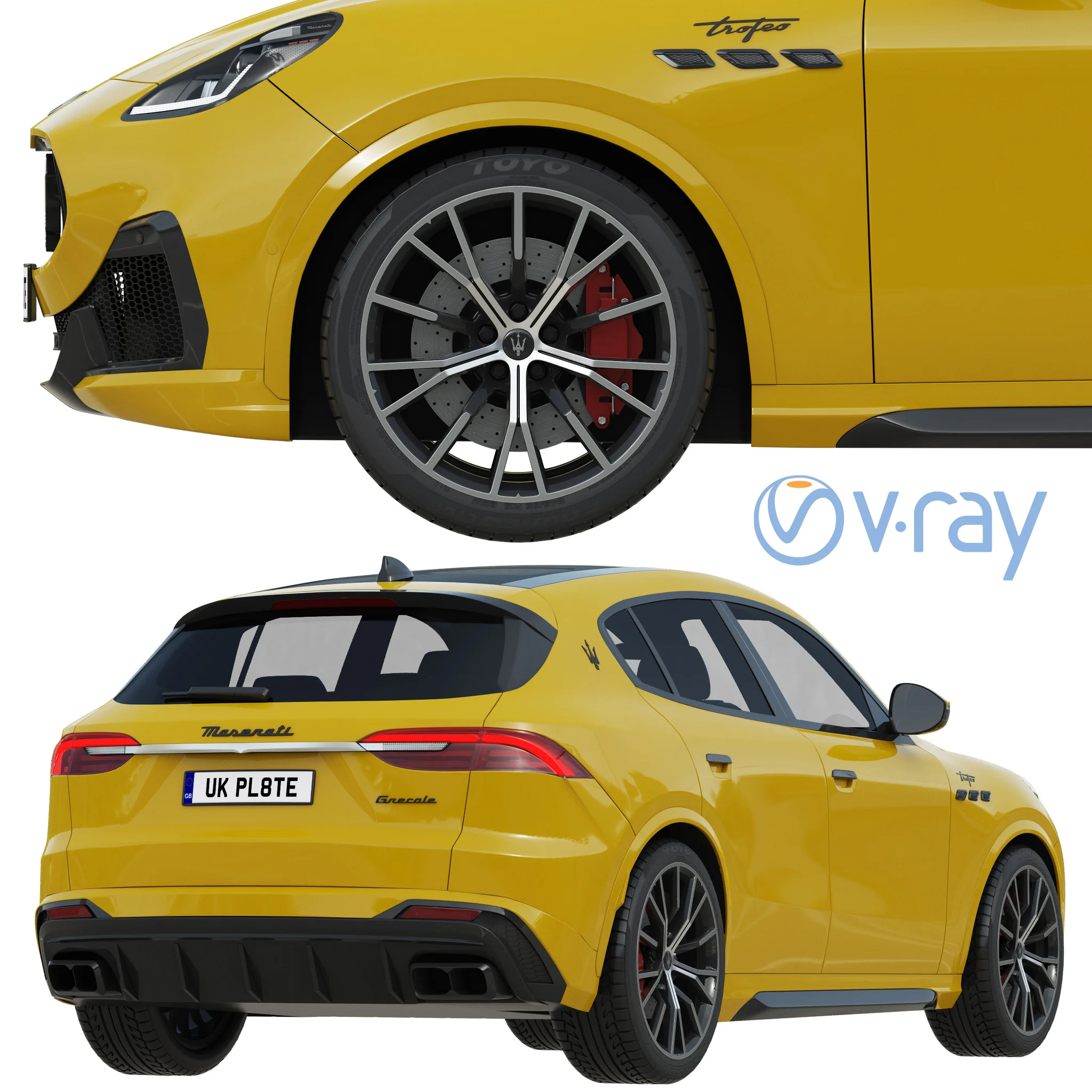 Maserati Grecale, 3D model preview 4
