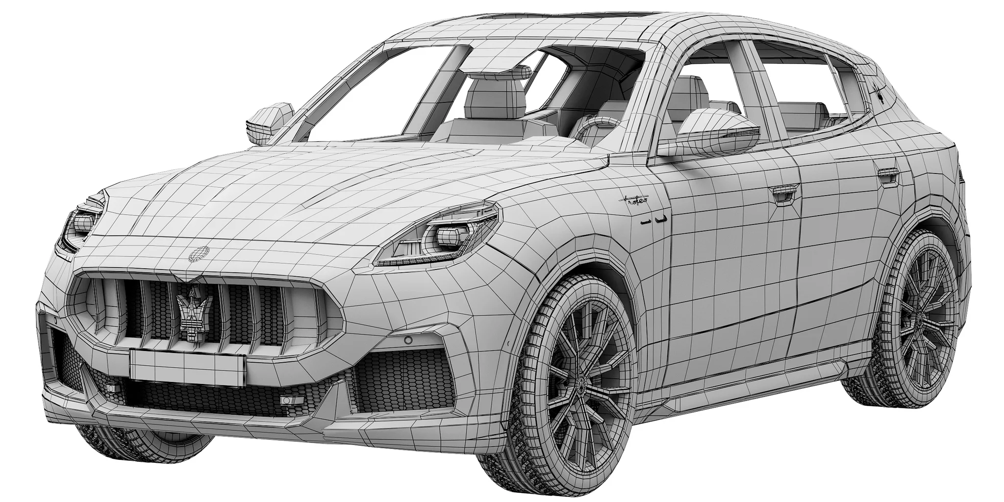 Maserati Grecale, 3D model preview 12