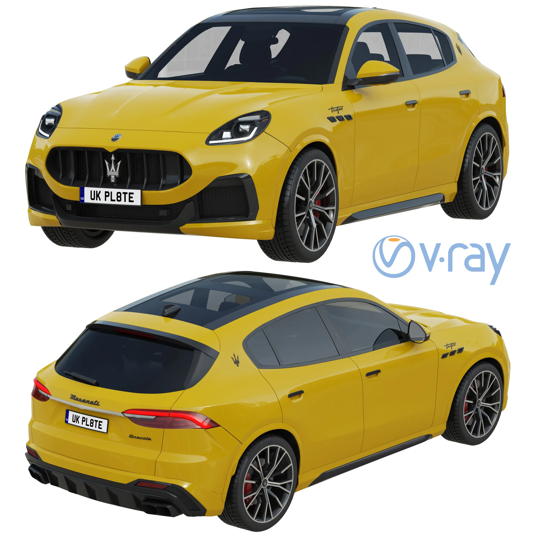 Maserati Grecale, 3D model preview 14