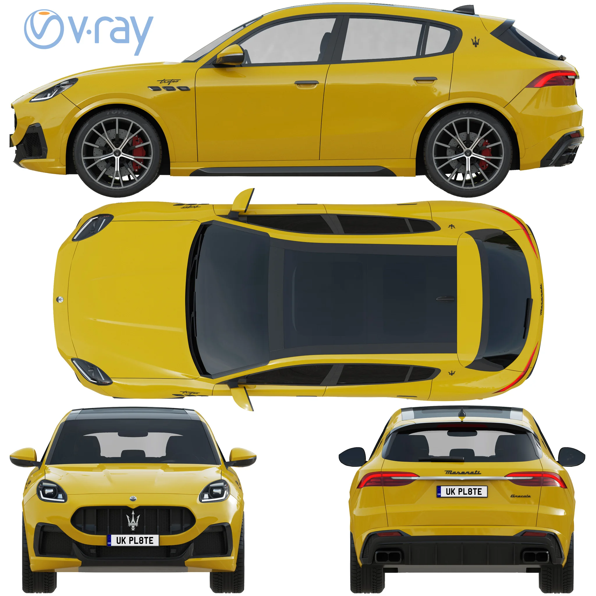 Maserati Grecale, 3D model preview 30