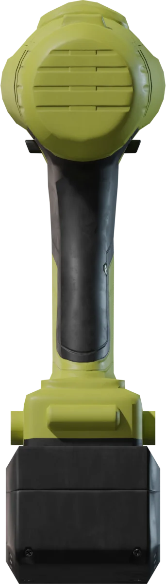 18V Cordless Power Drill with Lithium-Ion Battery, 3D model preview 3