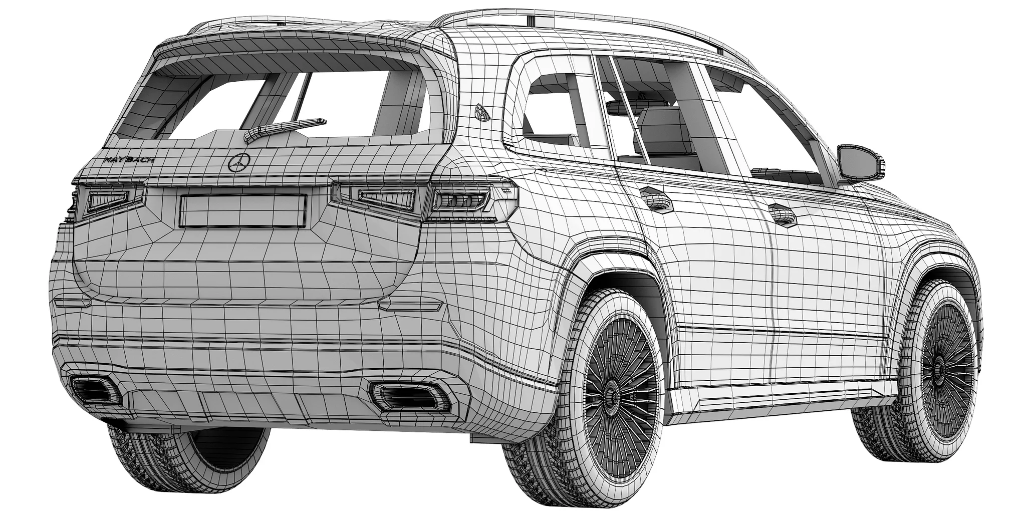 Mercedes Benz Maybach GLS, 3D model preview 8
