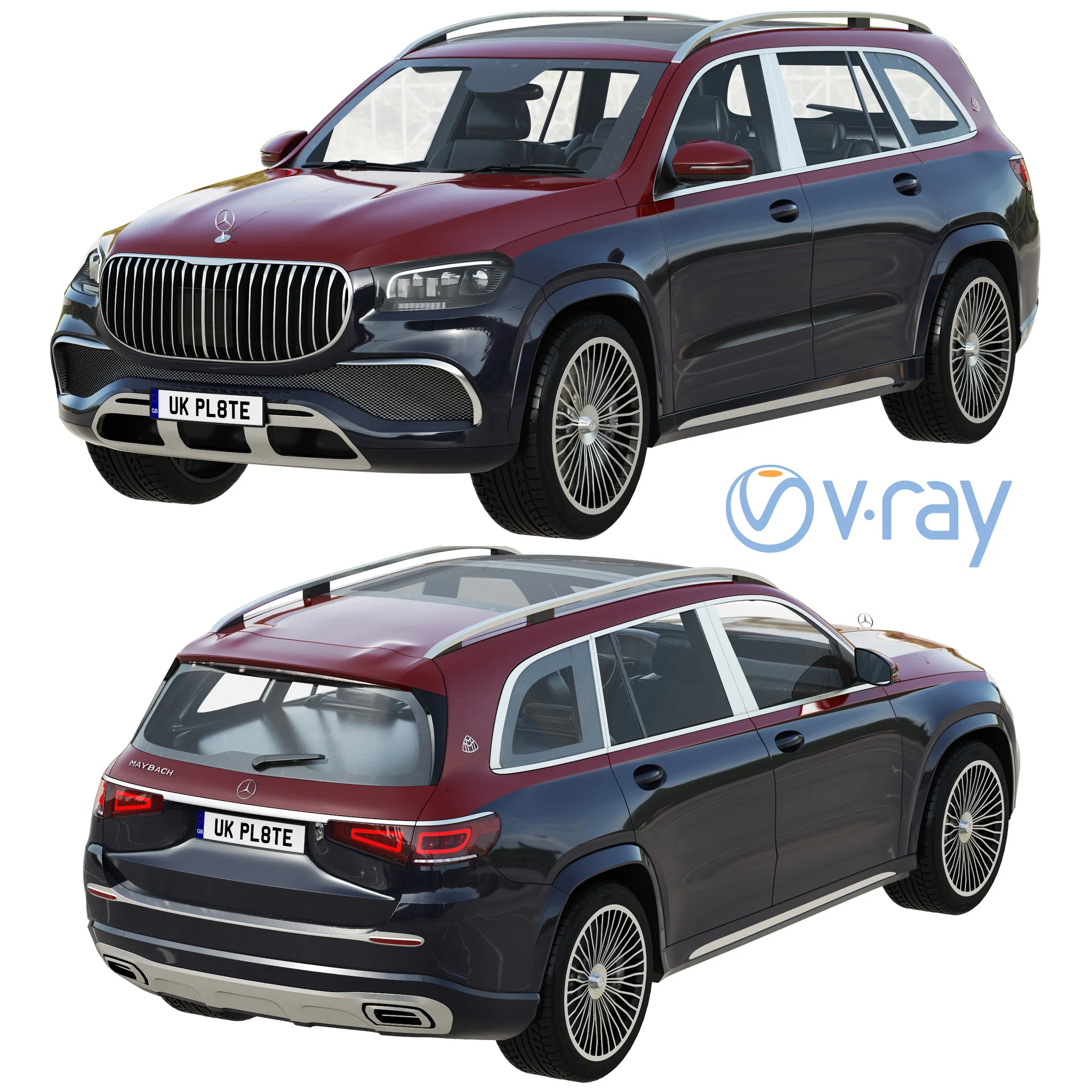 Mercedes Benz Maybach GLS, 3D model preview 14