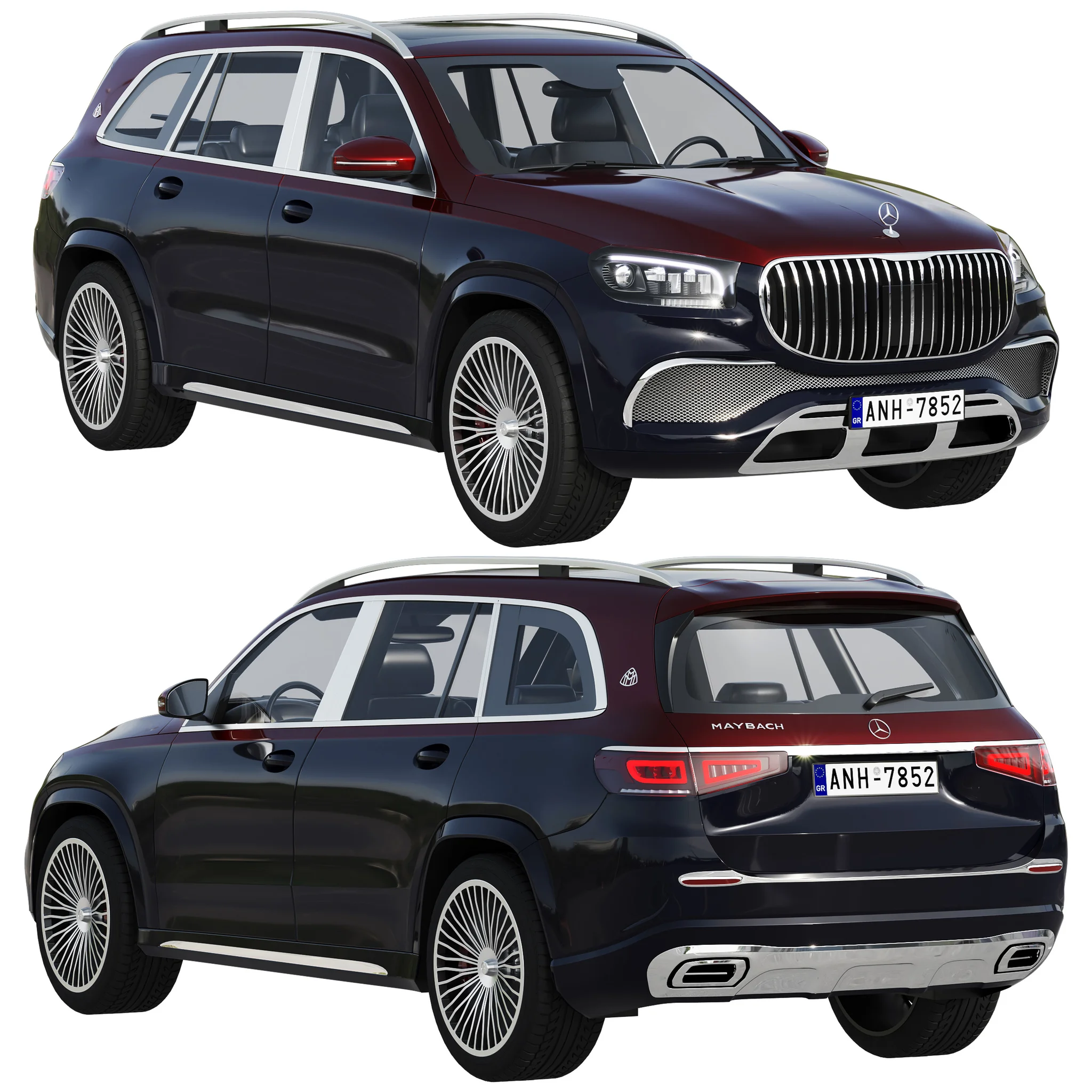 Mercedes Benz Maybach GLS, 3D model preview 16