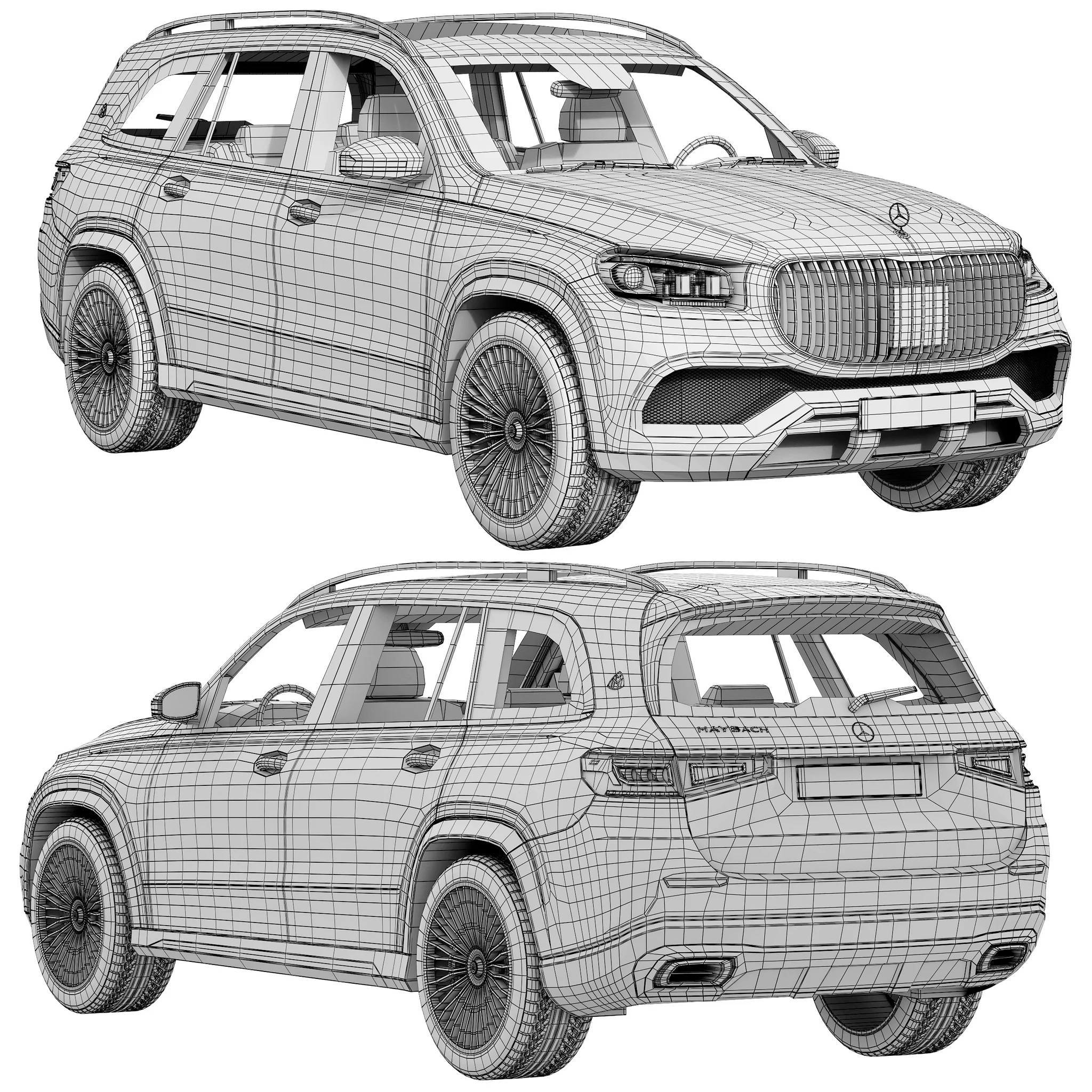 Mercedes Benz Maybach GLS, 3D model preview 18