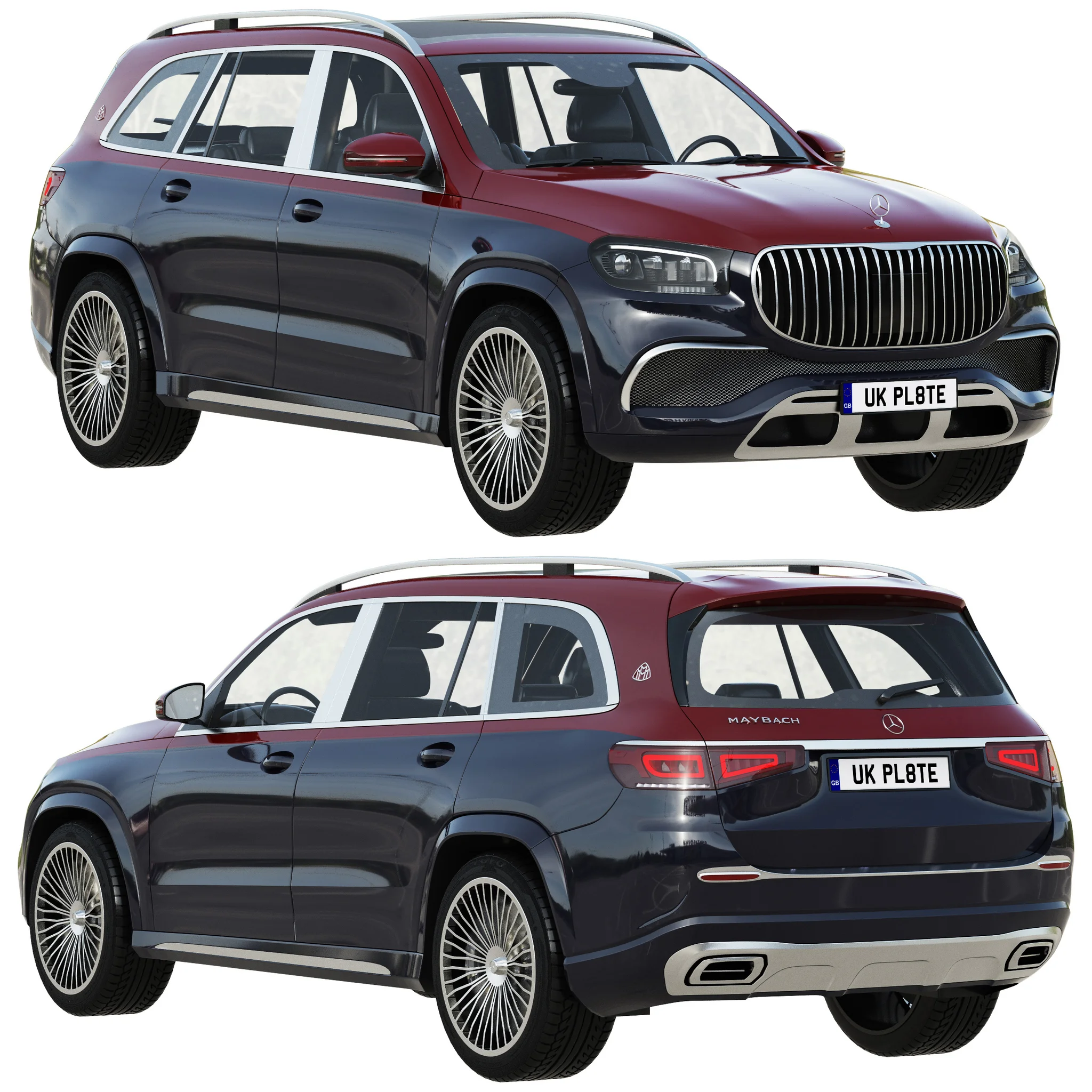 Mercedes Benz Maybach GLS, 3D model preview 20