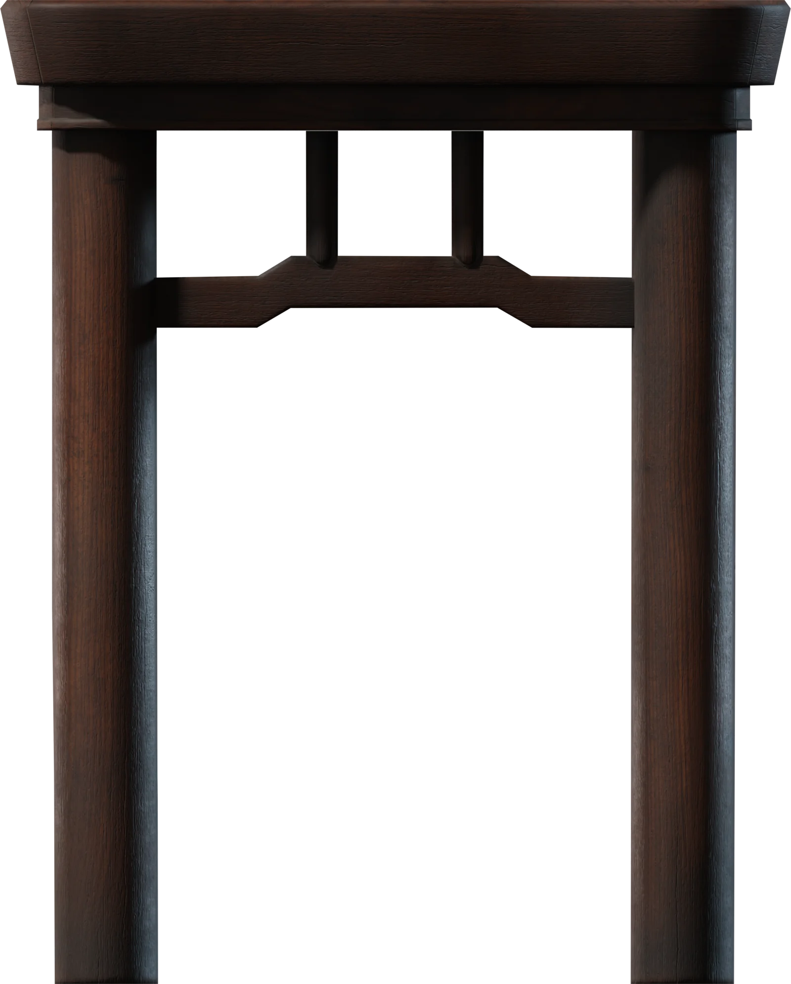Traditional Chinese Wooden Stool, 3D model preview 3