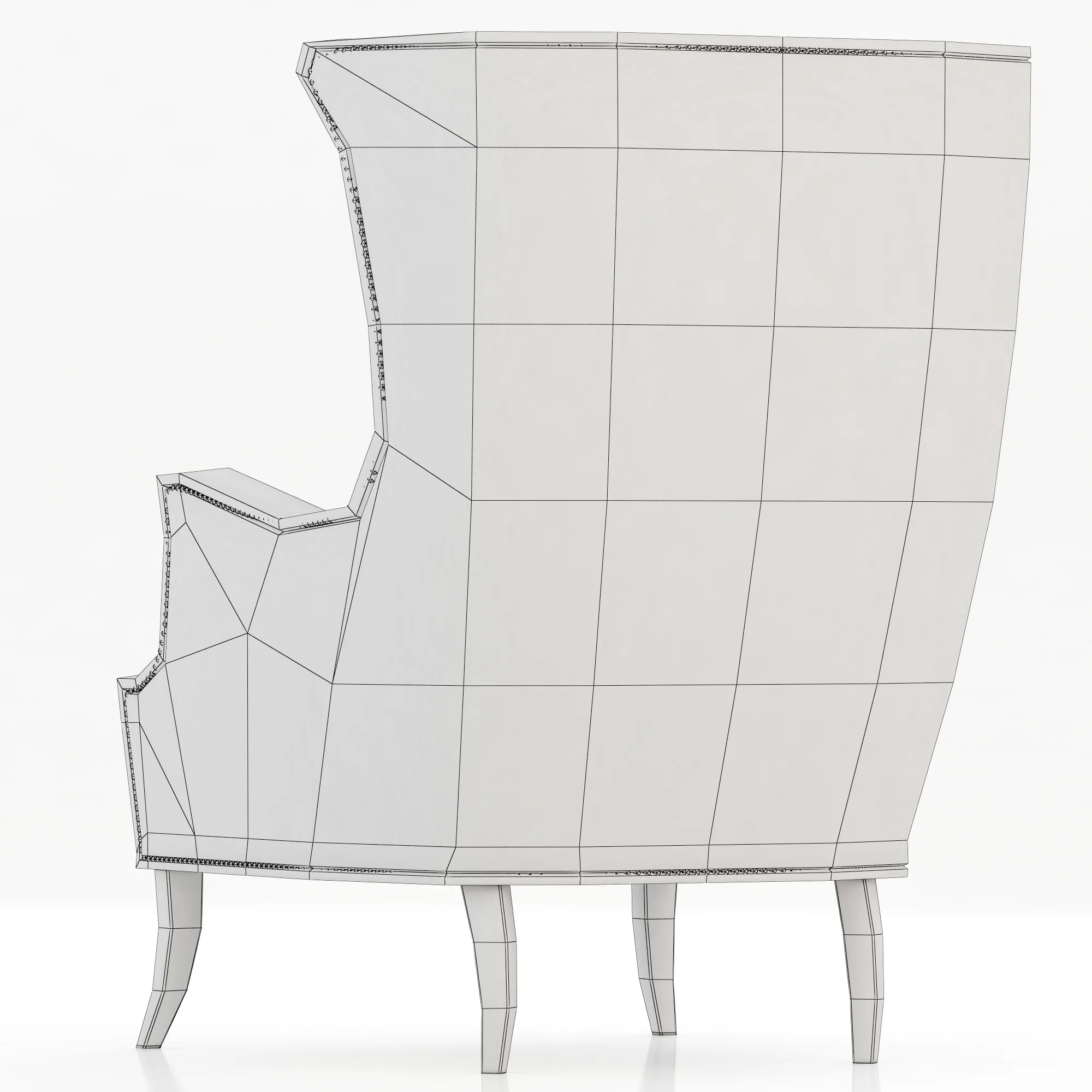 Brabbu Dukono Armchair — 3D model preview 2