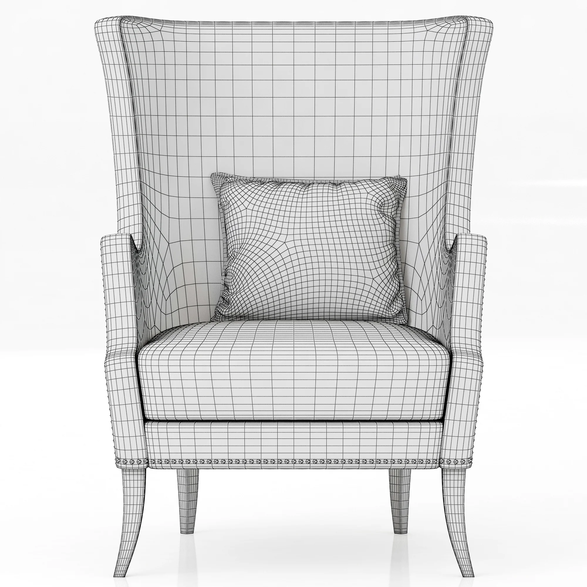Brabbu Dukono Armchair — 3D model preview 10