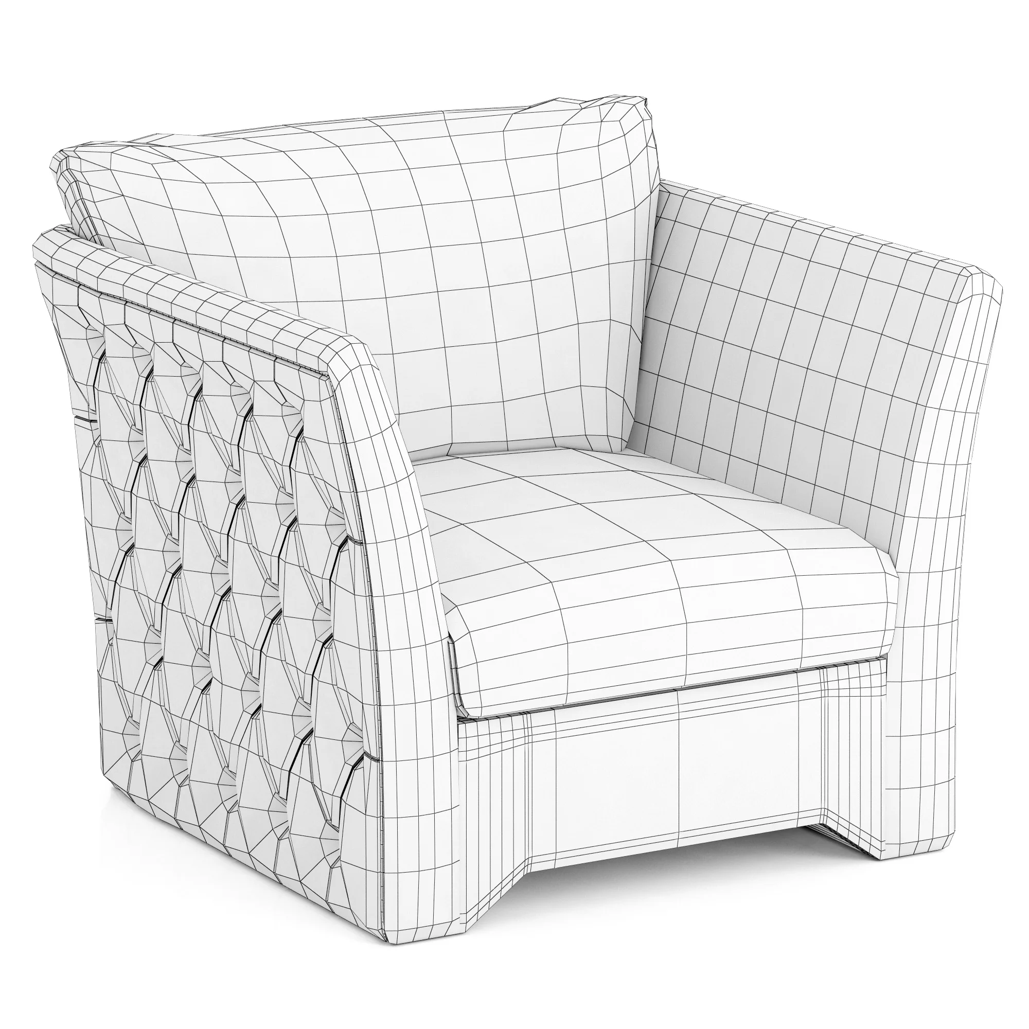 Smania Giano Armchair — 3D model preview 2