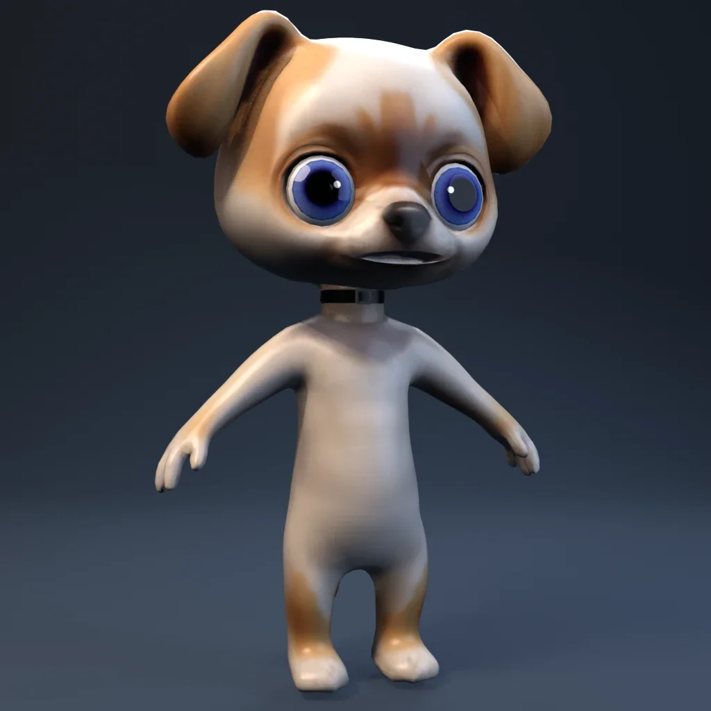 Anthro Dog Rigged