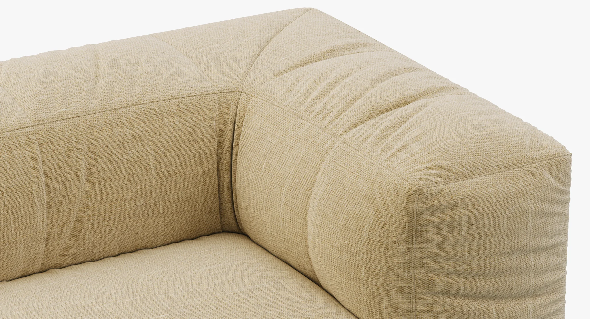 Restoration Hardware Preconfigured Fulham Upholstered L Sectional — 3D model preview 3