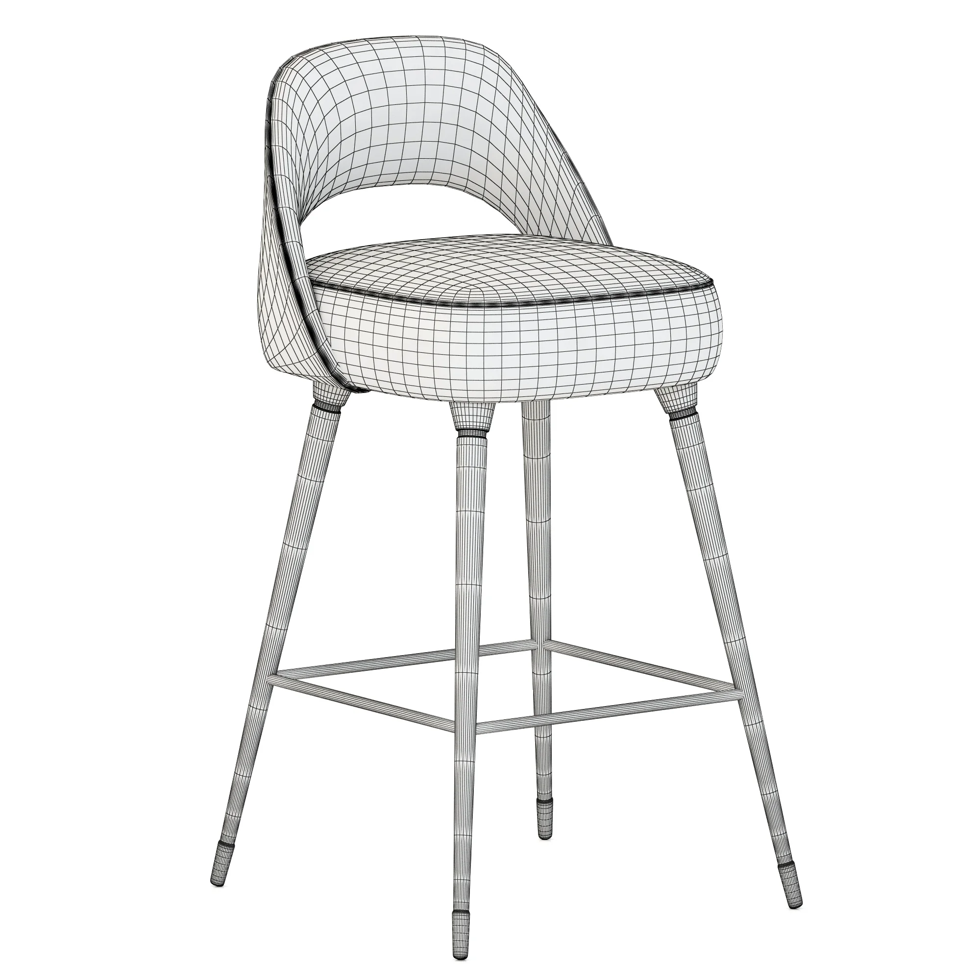 Essential Home Collins Bar Chair — 3D model preview 2