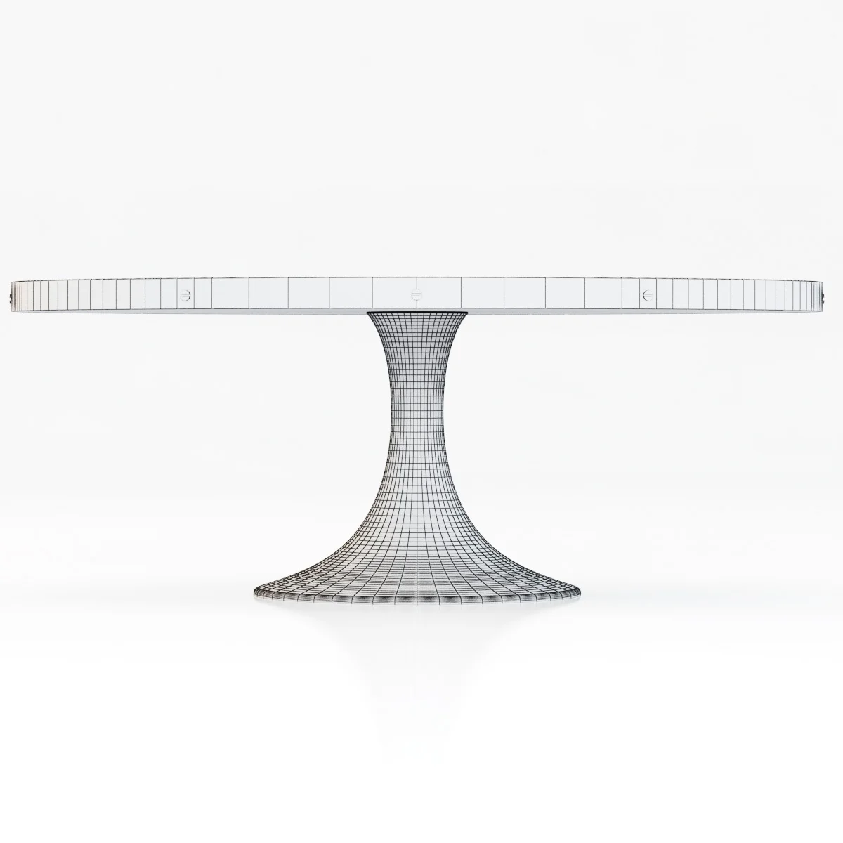 Restoration Hardware Aero Oval Dining Table — 3D model preview 1