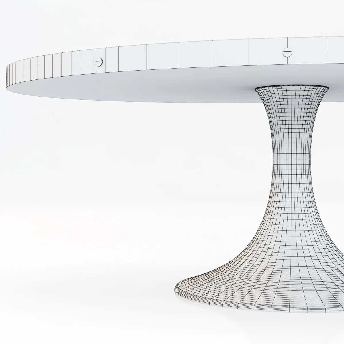 Restoration Hardware Aero Oval Dining Table — 3D model preview 3