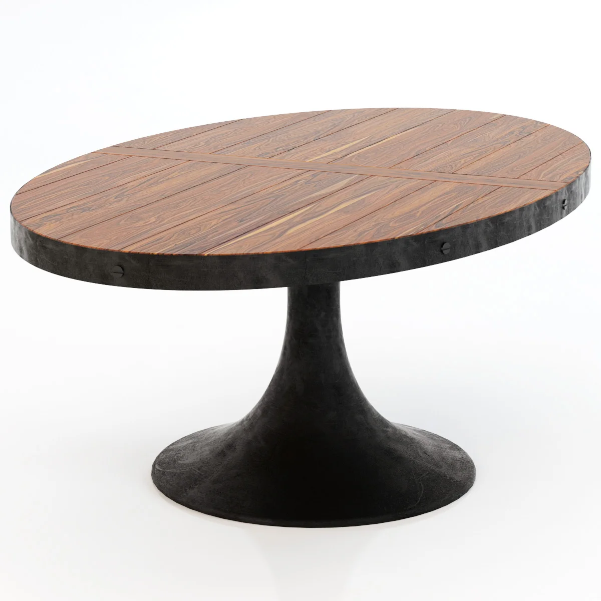 Restoration Hardware Aero Oval Dining Table — 3D model preview 4