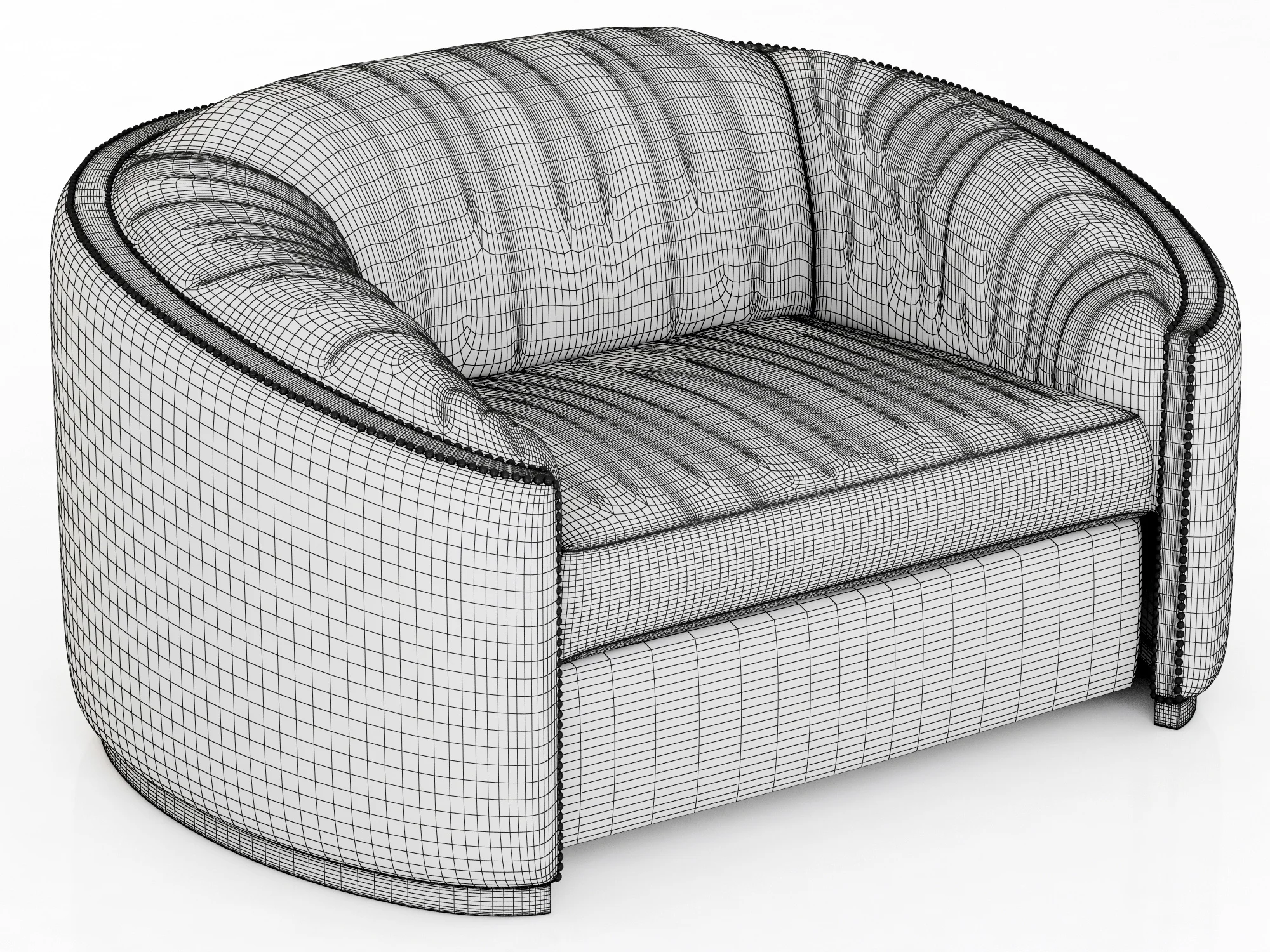 Brabbu Wales Single Sofa — 3D model preview 3