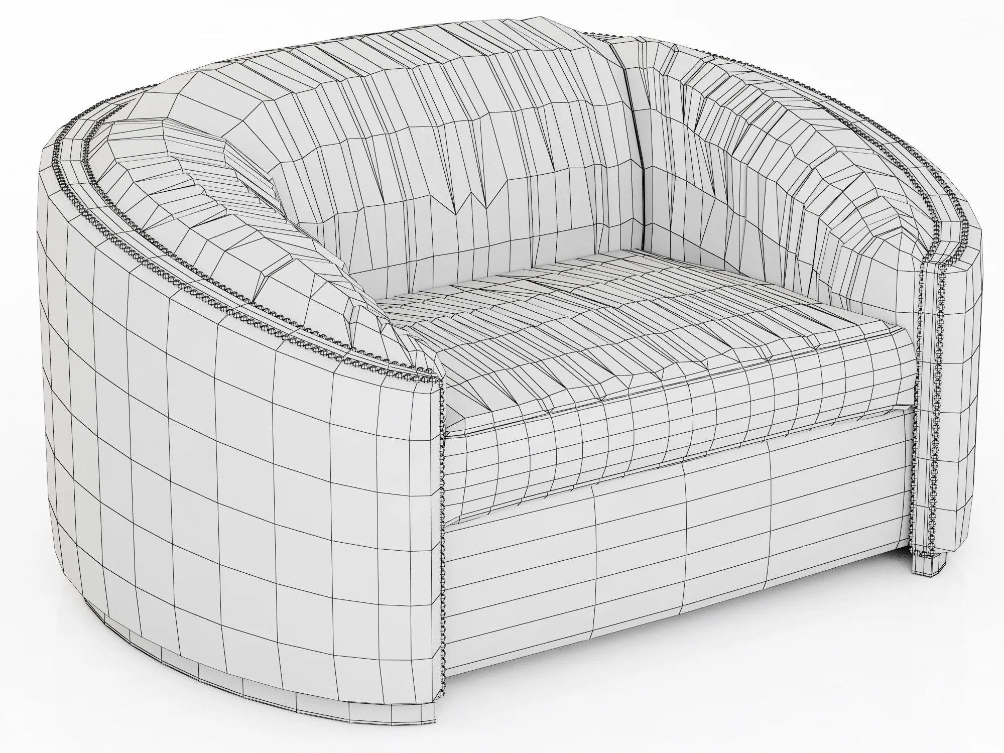 Brabbu Wales Single Sofa — 3D model preview 4