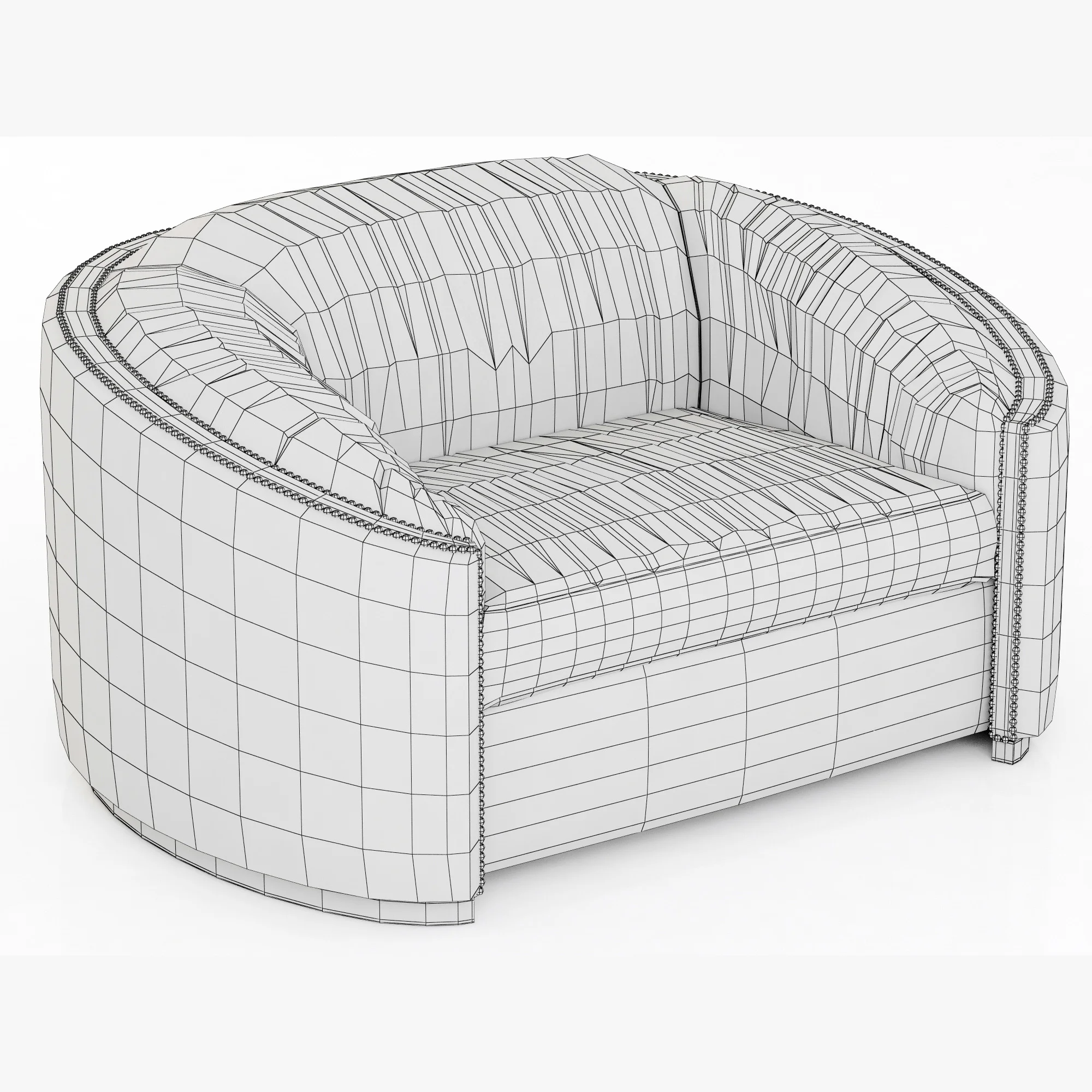 Brabbu Wales Single Sofa — 3D model preview 5