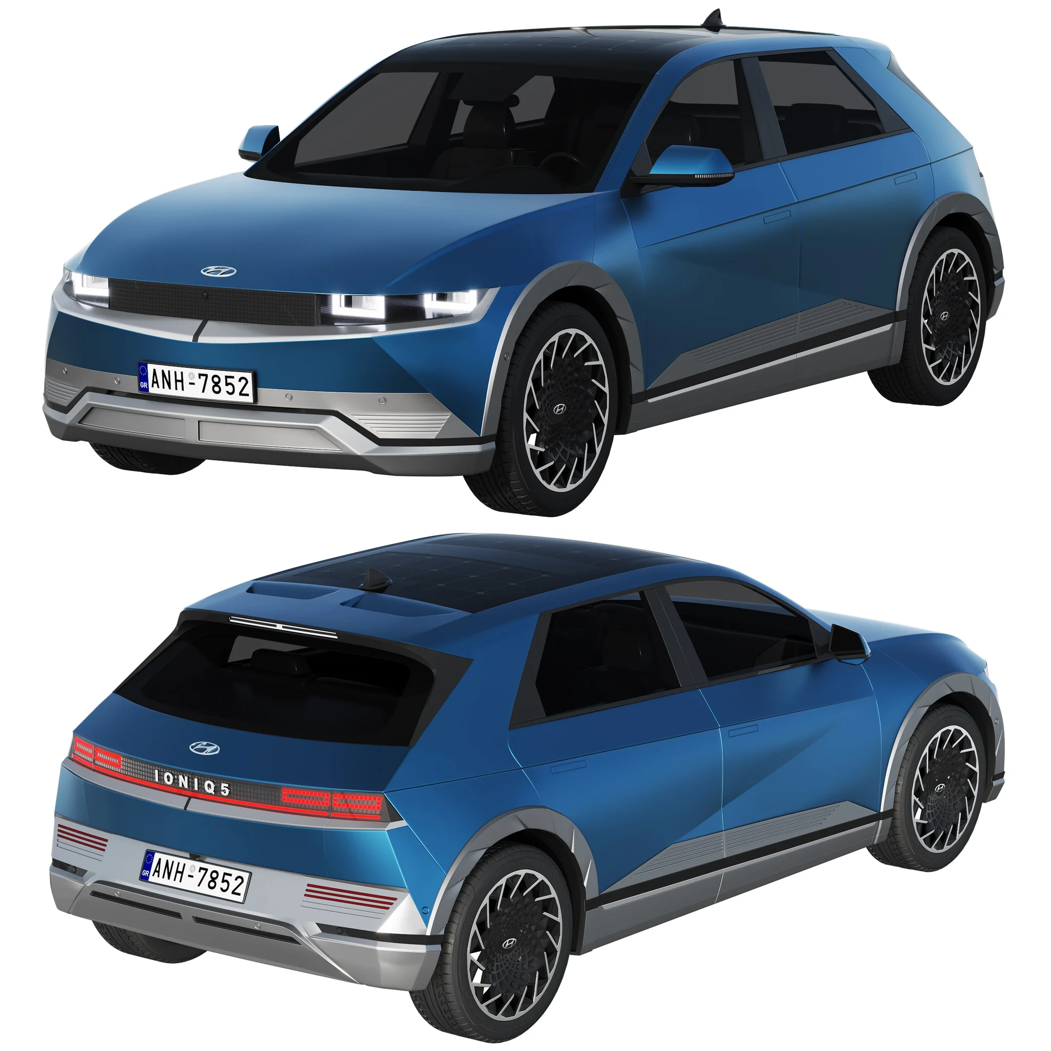 Hyundai Ioniq 5 2022, 3D model preview 7