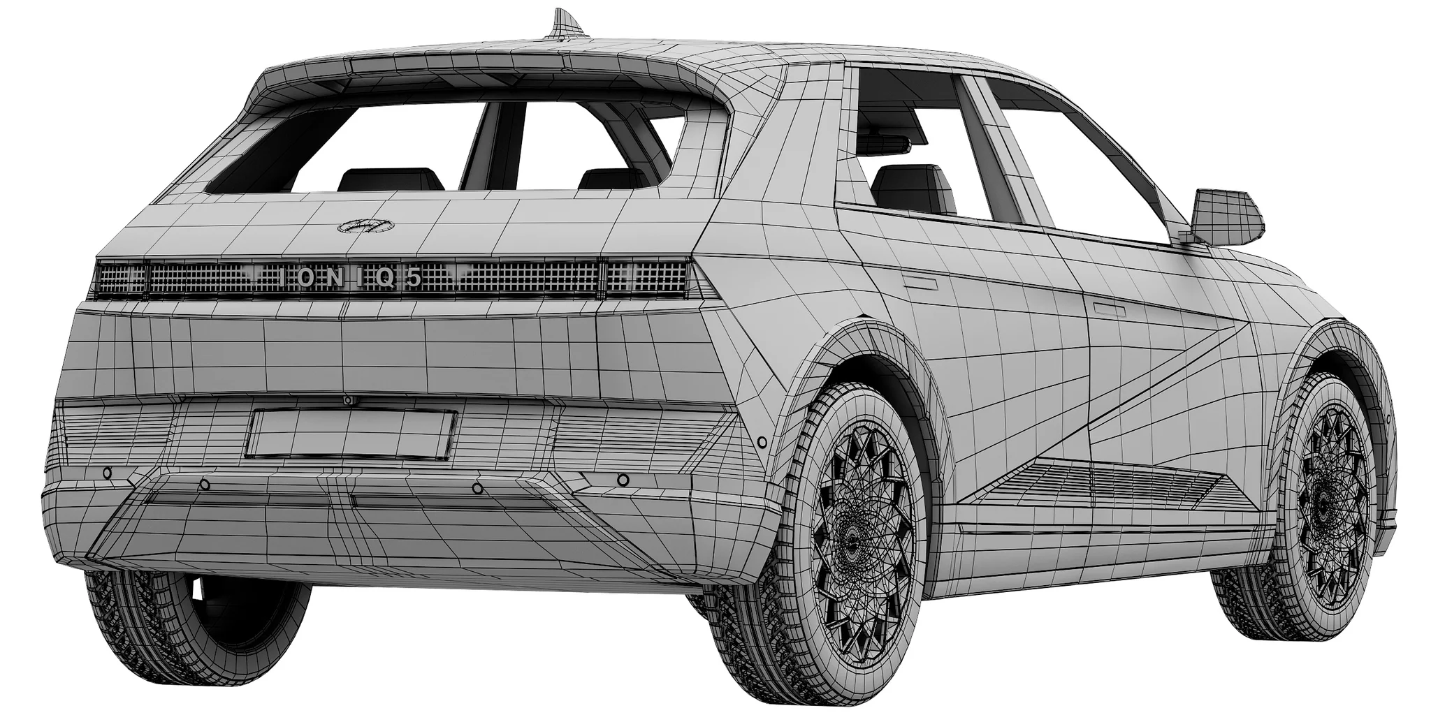 Hyundai Ioniq 5 2022, 3D model preview 8