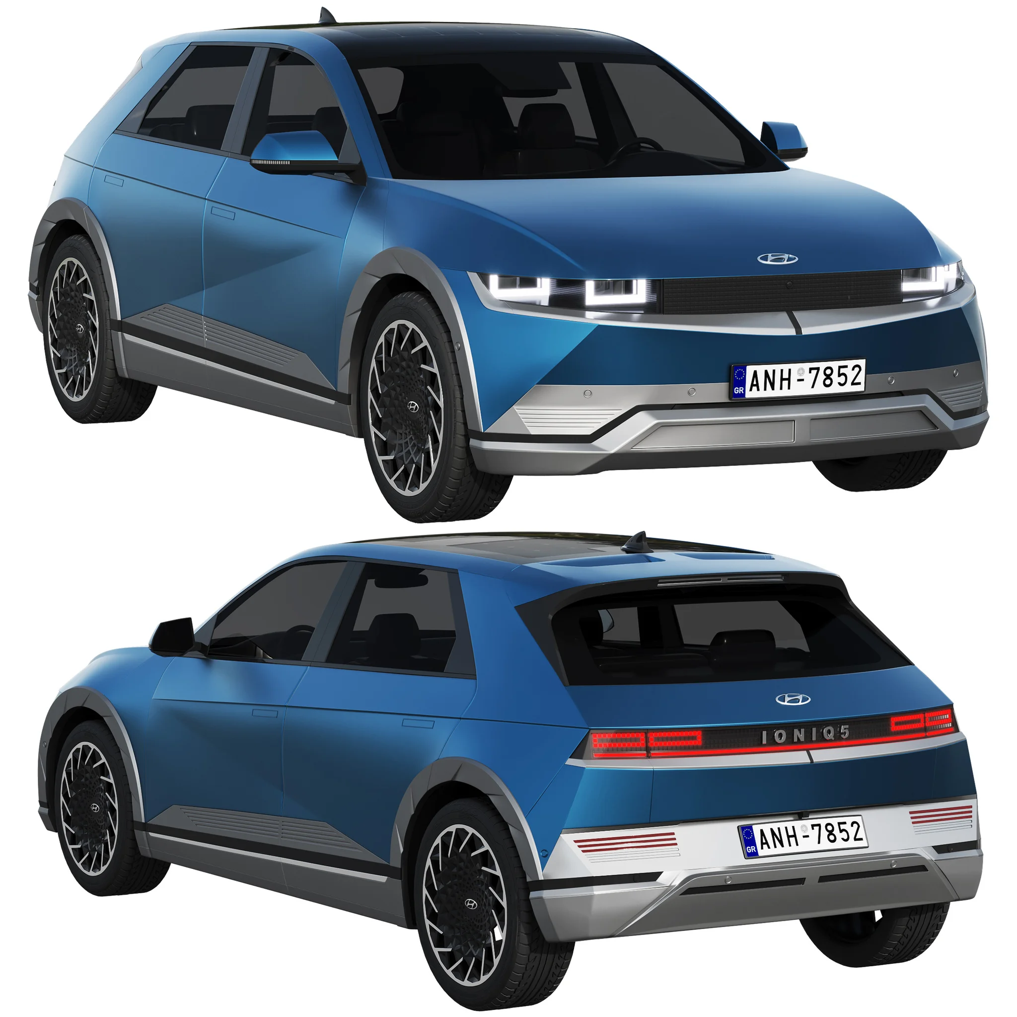 Hyundai Ioniq 5 2022, 3D model preview 16