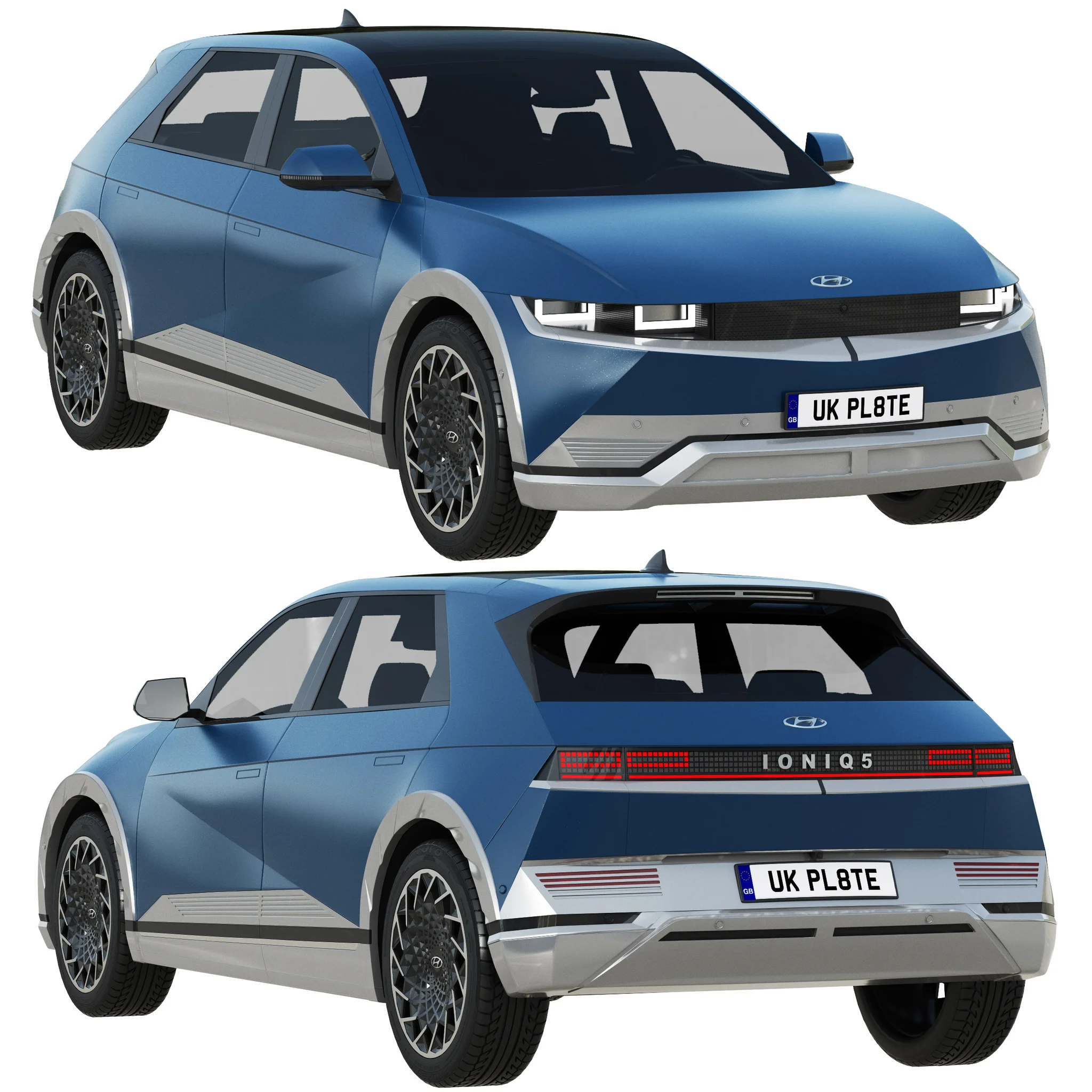 Hyundai Ioniq 5 2022, 3D model preview 21