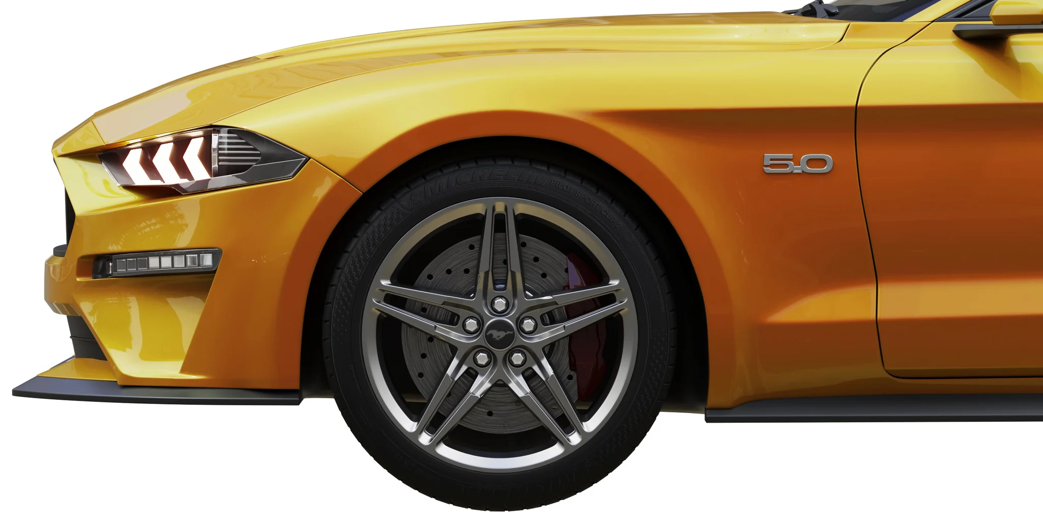 Ford Mustang GT, 3D model preview 1