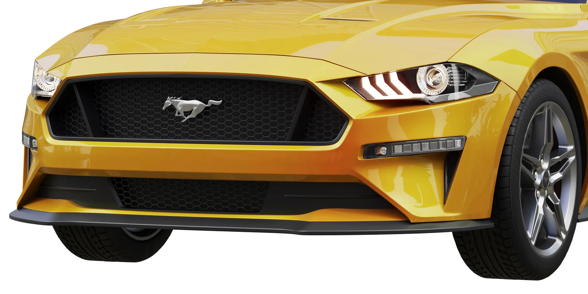 Ford Mustang GT, 3D model preview 2