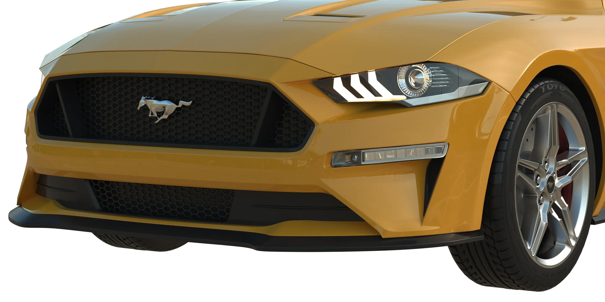 Ford Mustang GT, 3D model preview 4