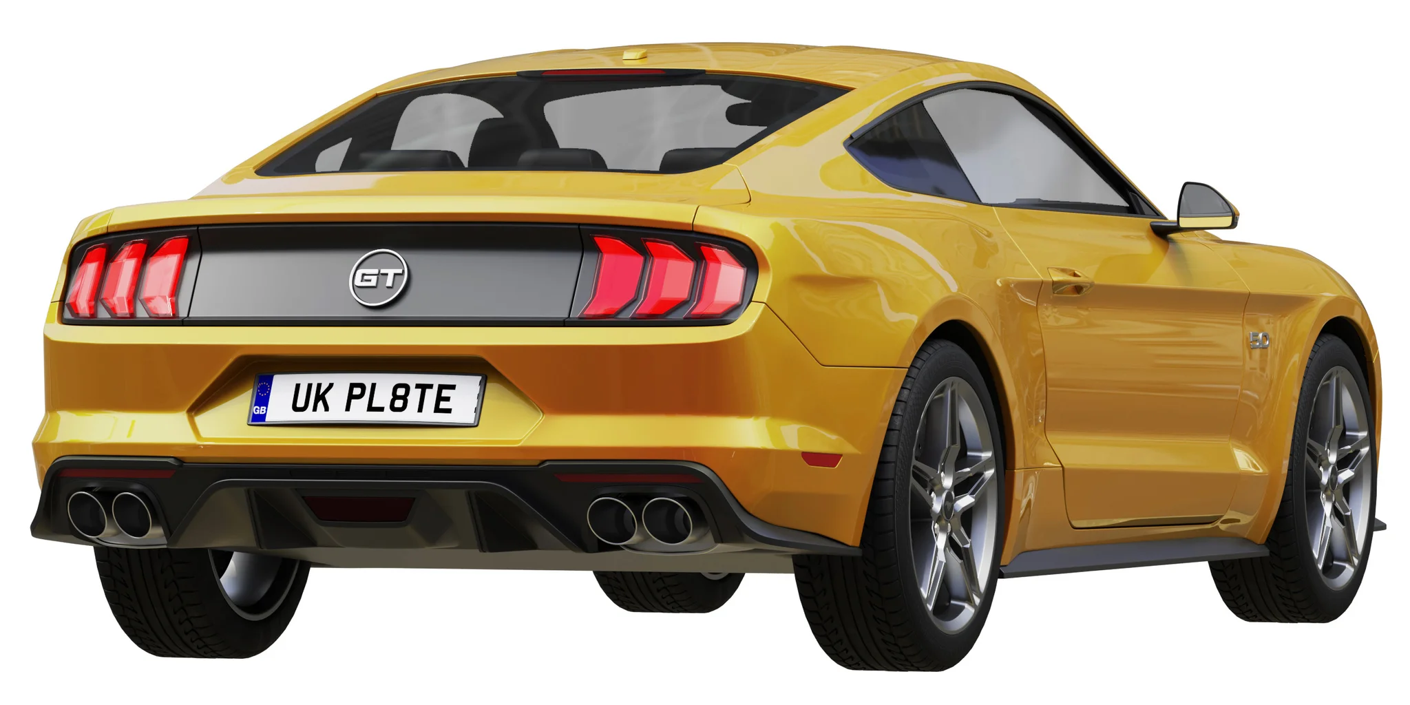 Ford Mustang GT, 3D model preview 6