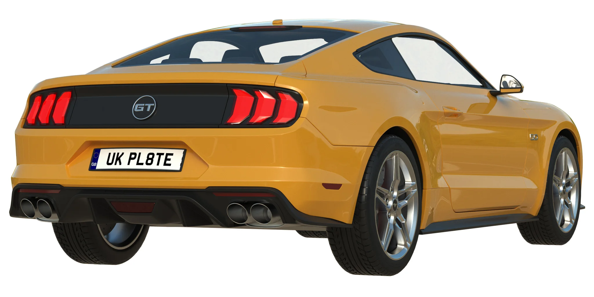 Ford Mustang GT, 3D model preview 10