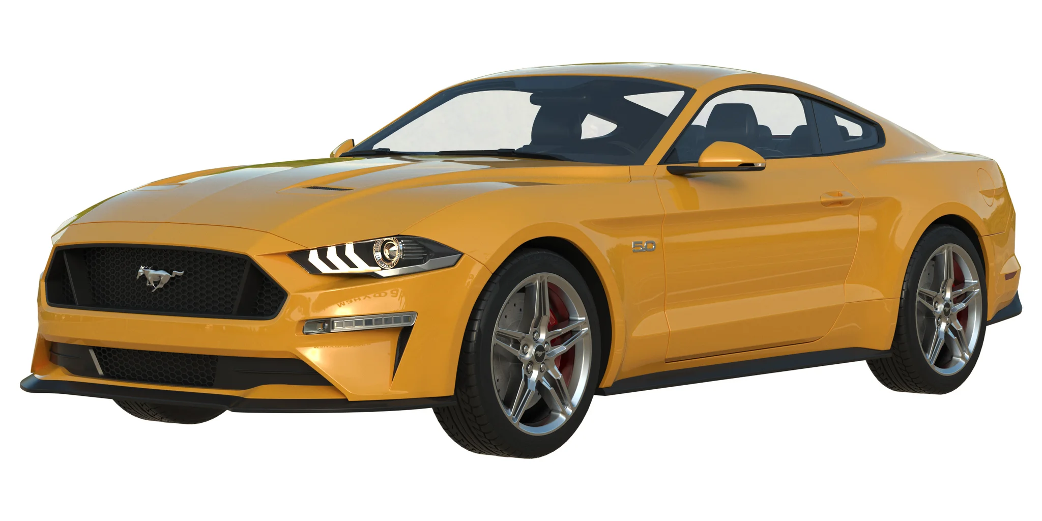 Ford Mustang GT, 3D model preview 14