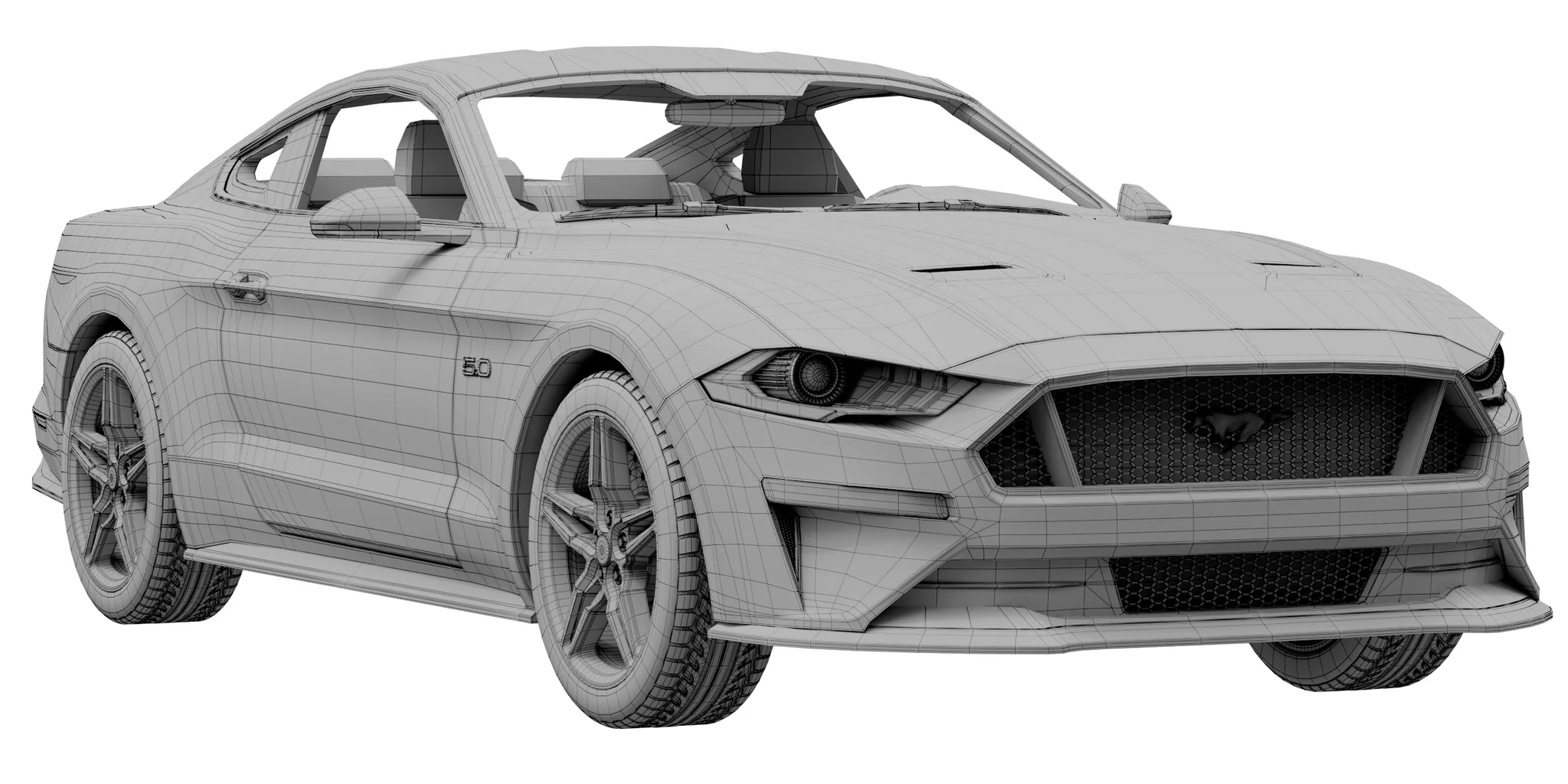 Ford Mustang GT, 3D model preview 19