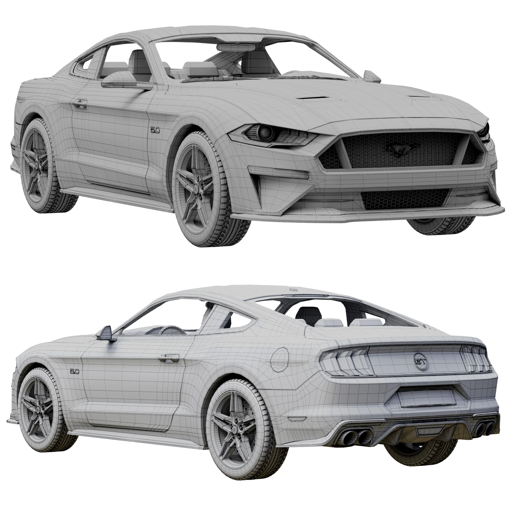Ford Mustang GT, 3D model preview 20