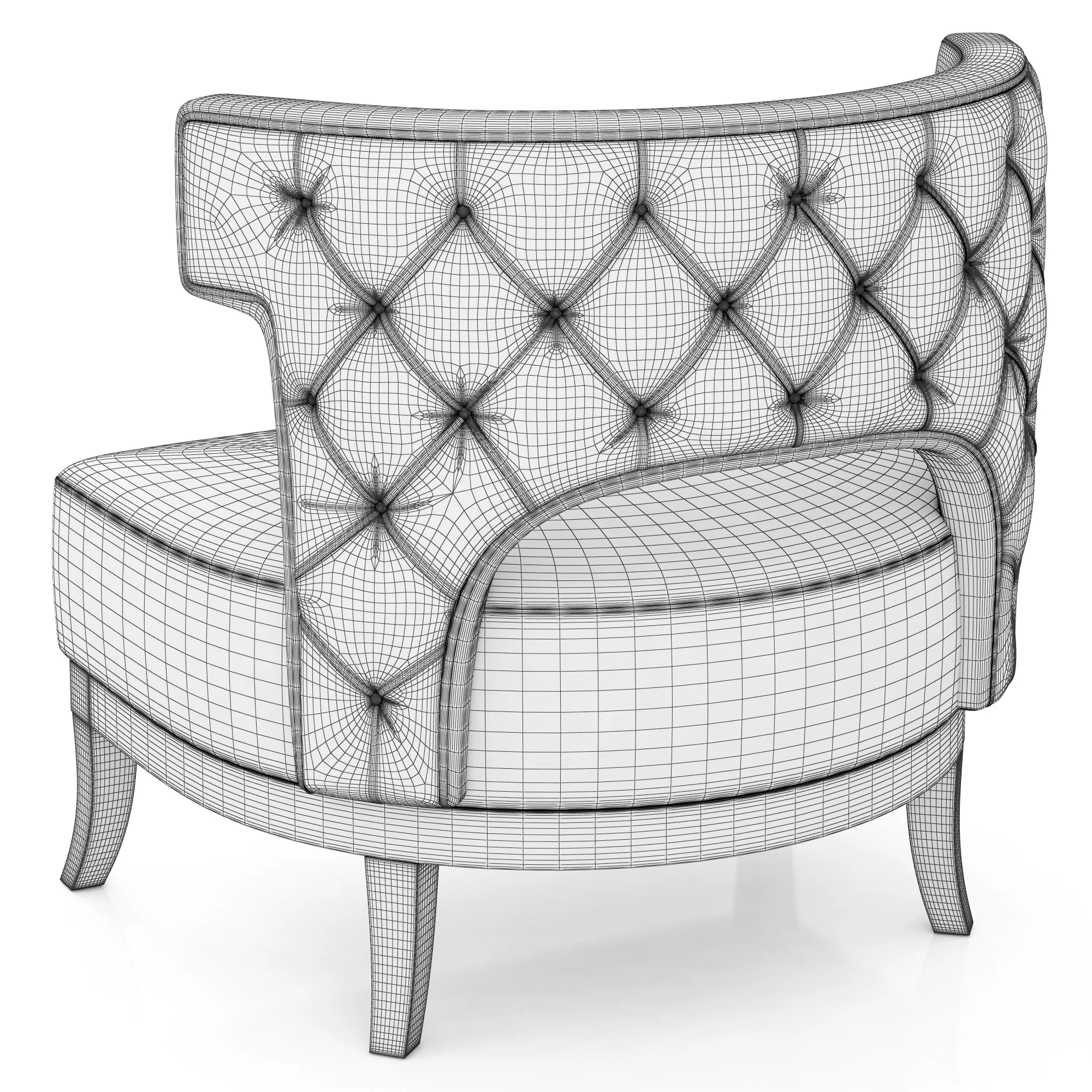 Brabbu KANSAS ARMCHAIR 2 — 3D model preview 7