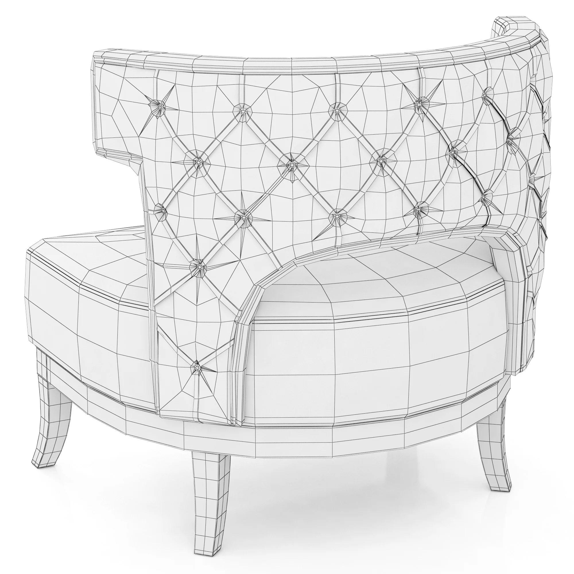 Brabbu KANSAS ARMCHAIR 2 — 3D model preview 8