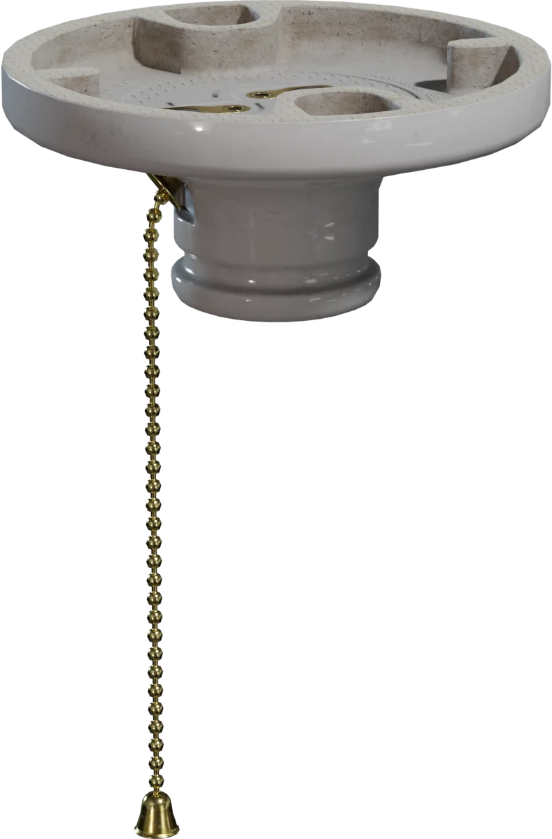 Porcelain Pull Chain Ceiling Light Socket
