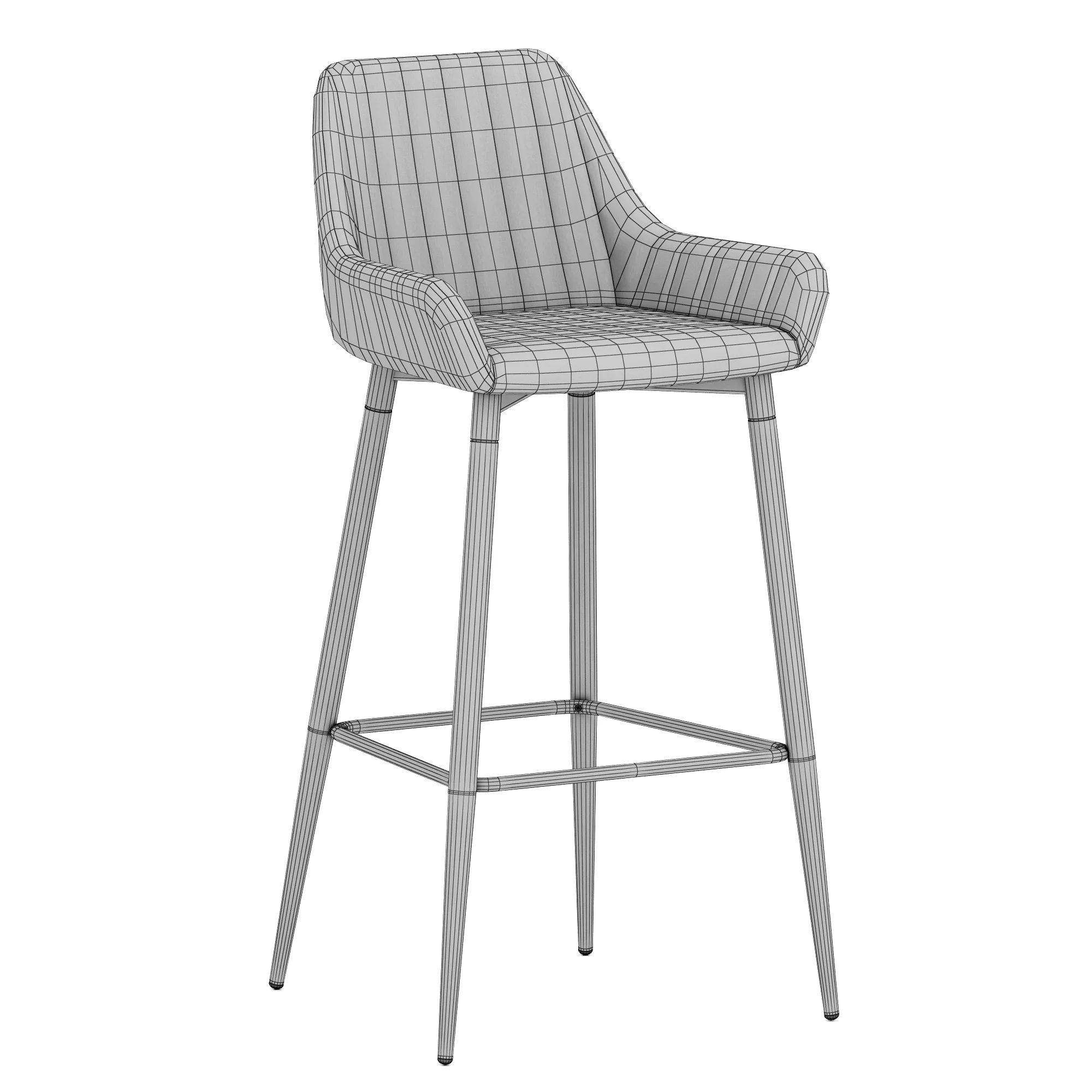 Deephouse Gamburg Stool — 3D model preview 8