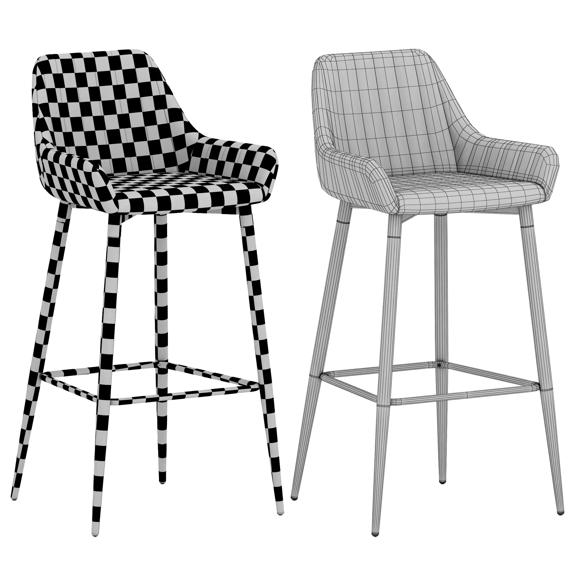 Deephouse Gamburg Stool — 3D model preview 10