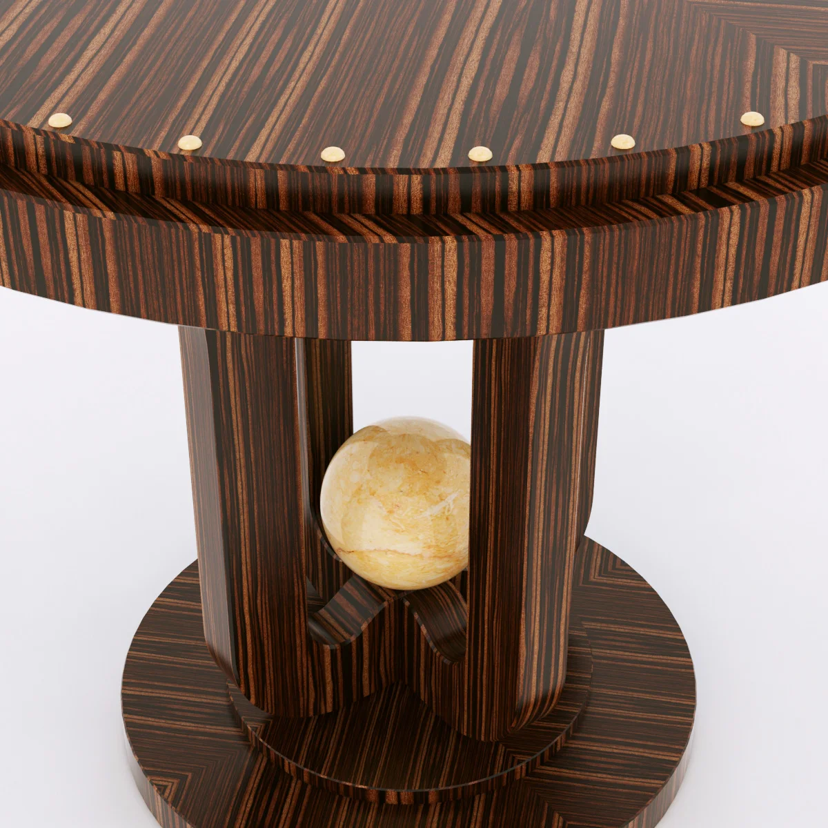 Francesko Molon T504 ROUND PERLA SMALL TABLE — 3D model preview 1