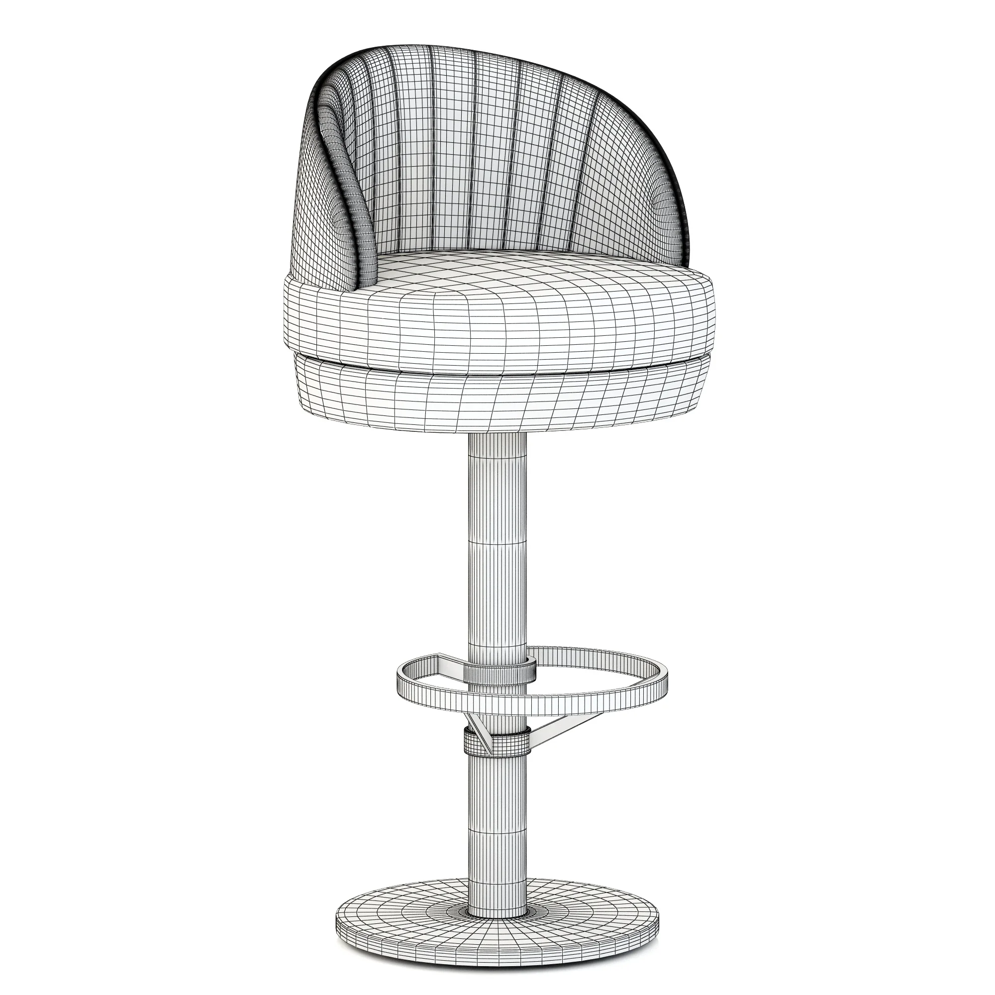 Essential Home Gable Bar Chair — 3D model preview 2