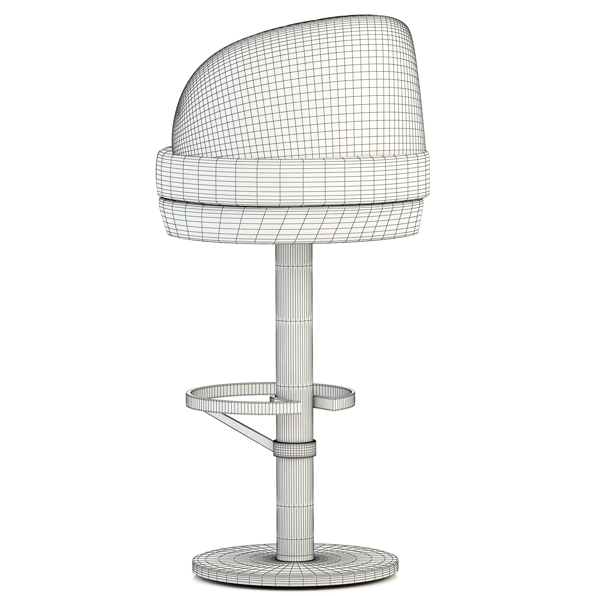 Essential Home Gable Bar Chair — 3D model preview 7