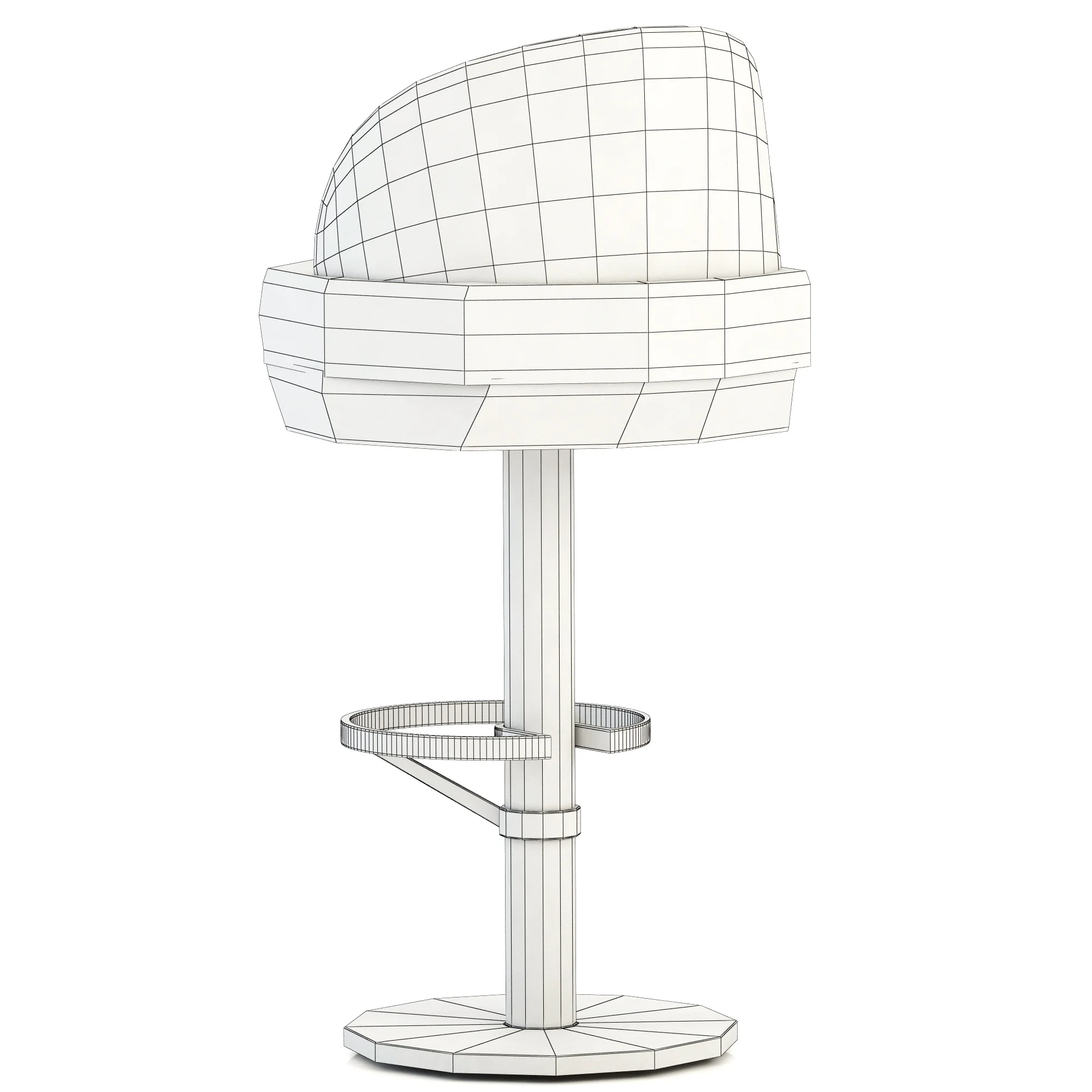 Essential Home Gable Bar Chair — 3D model preview 8