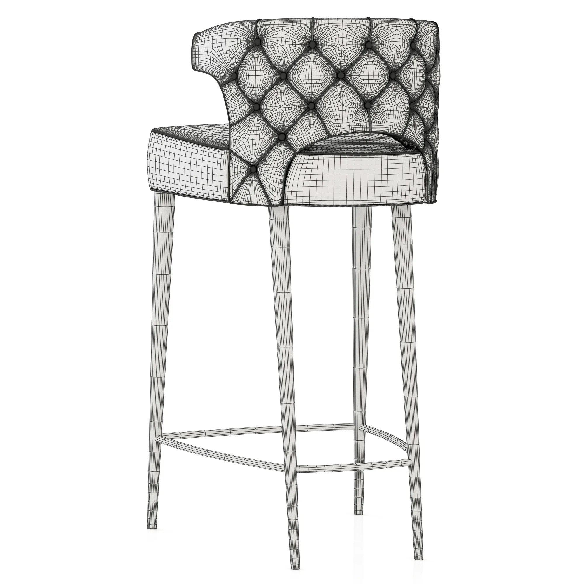 Brabbu Kansas Bar Chair — 3D model preview 6