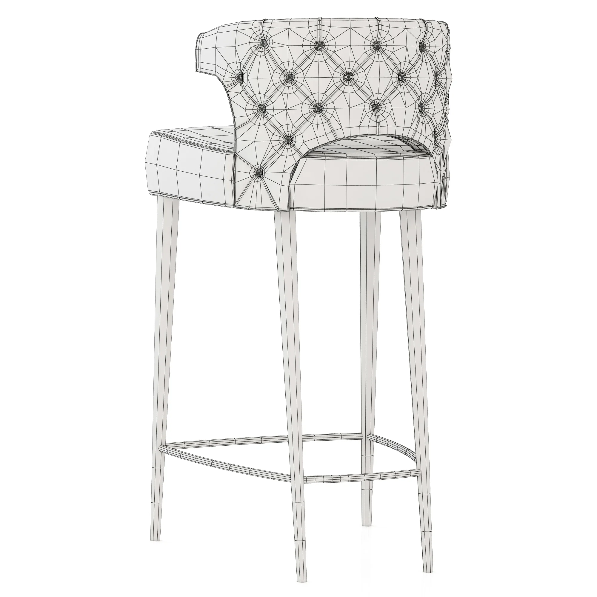 Brabbu Kansas Bar Chair — 3D model preview 7